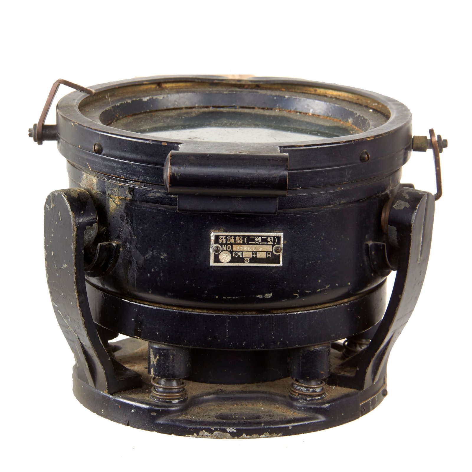 Original Japanese WWII Type 2 Gou Aircraft Compass by Tokyo Aero Indicator Co. for the Type 99 Kawanishi Ki-48 “Lily” Light Bomber and Type 97 Mitsubishi Ki-21 “Sally” Bomber