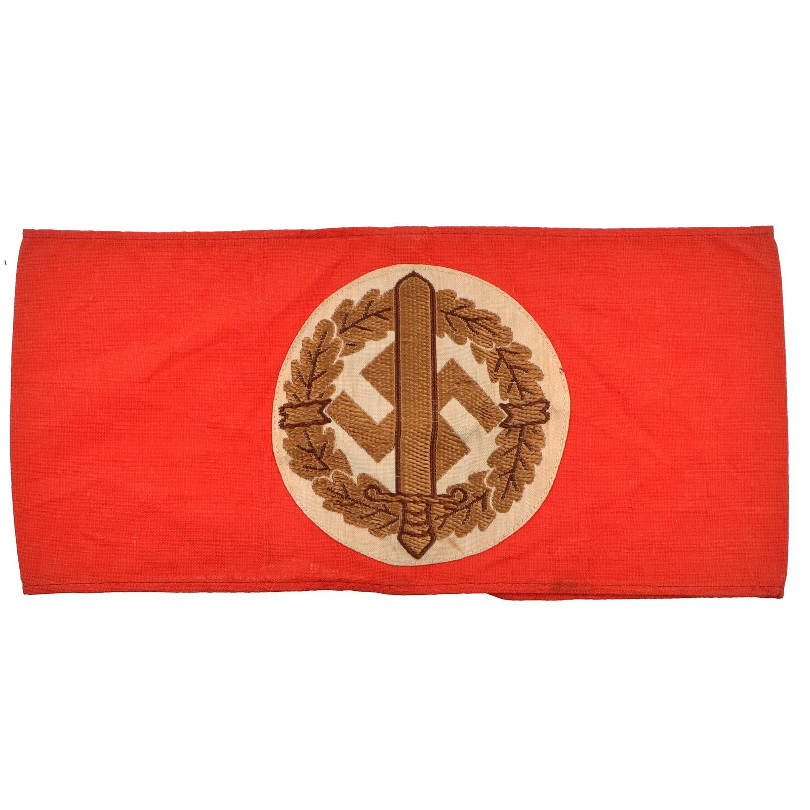 Original German WWII SA Wehrmannschaft Defense Team Sports Training Armband with Paper RZM Tag - RZM A4/462