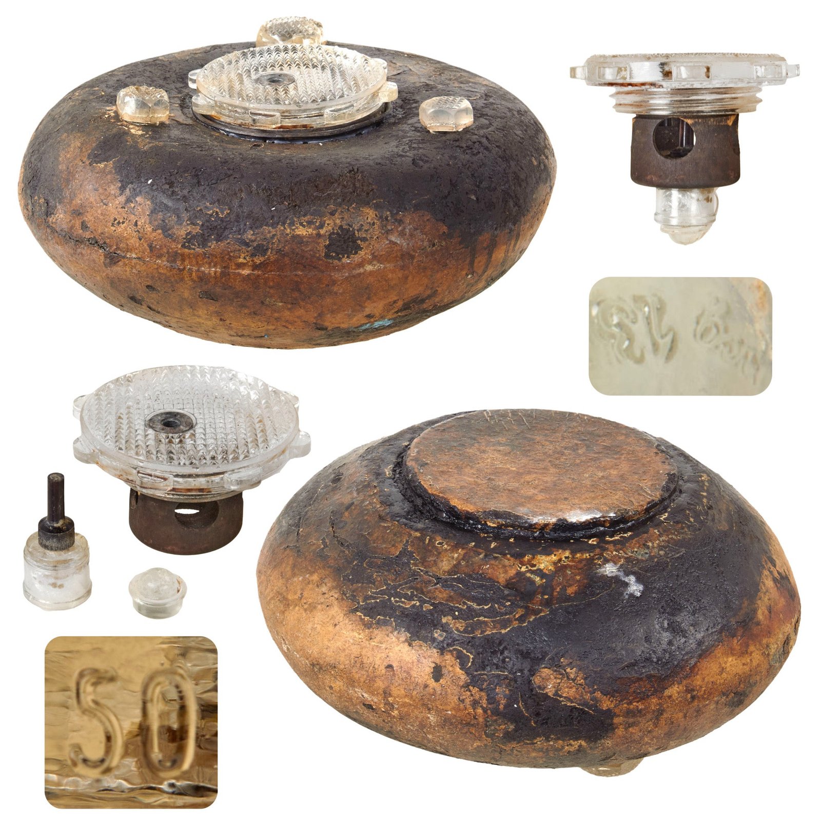 Original German WWII Incredibly Rare Inert Wehrmacht Topfmine A4531 Anti-Tank Landmine