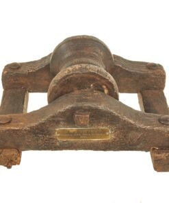 Buy Original British Oak Pulley Wheel & Mounting Removed from Nelson’s Flagship HMS Victory During Middle Gun Deck Repairs in 1926 | Original Firearms Antique For Sale