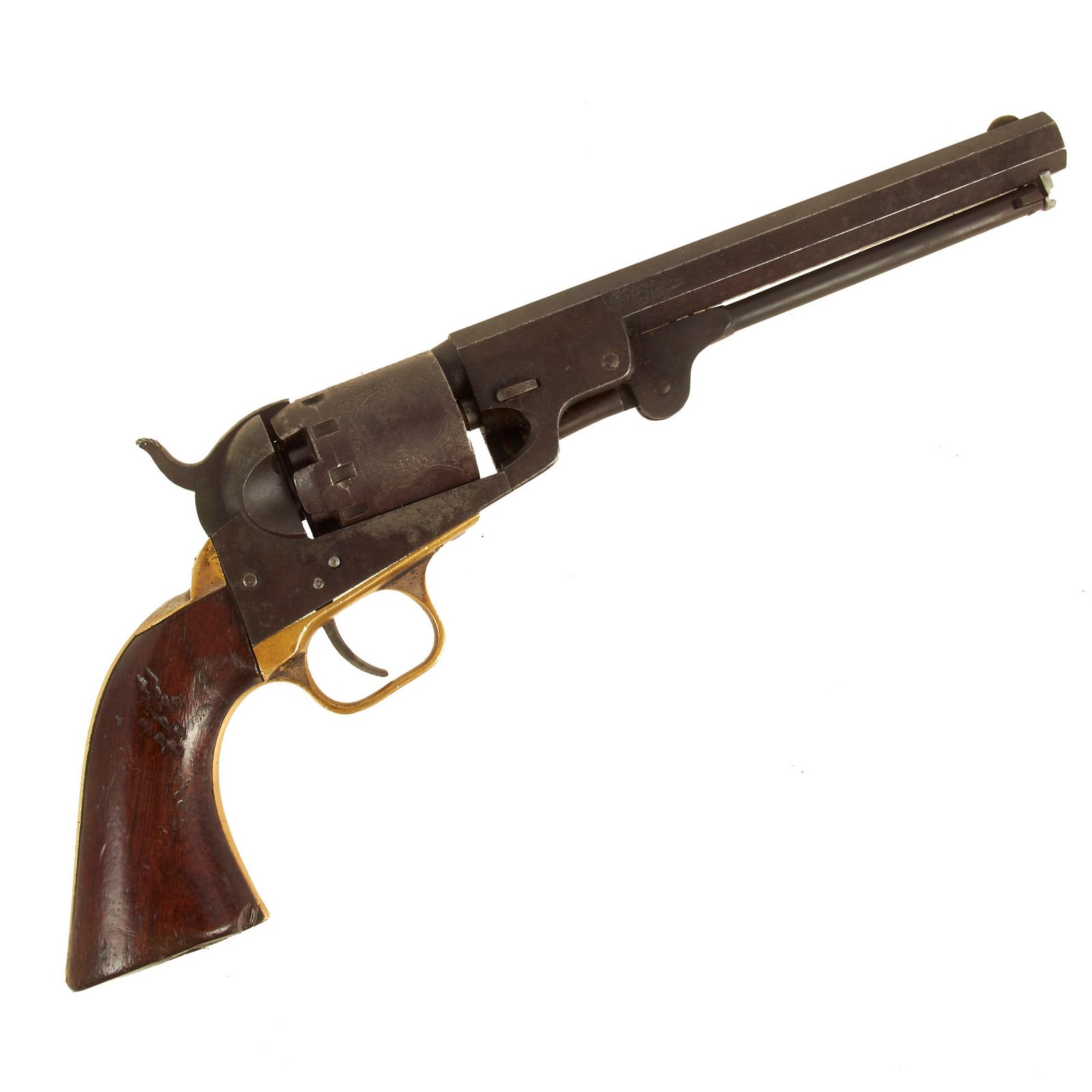 Buy Original U.S. Civil War Era Manhattan Firearms Series IV Navy Revolver named to W.H. Thayer 17th Reg't N.H.V. - Matching Serial 61694 | Original Firearms Antique For Sale