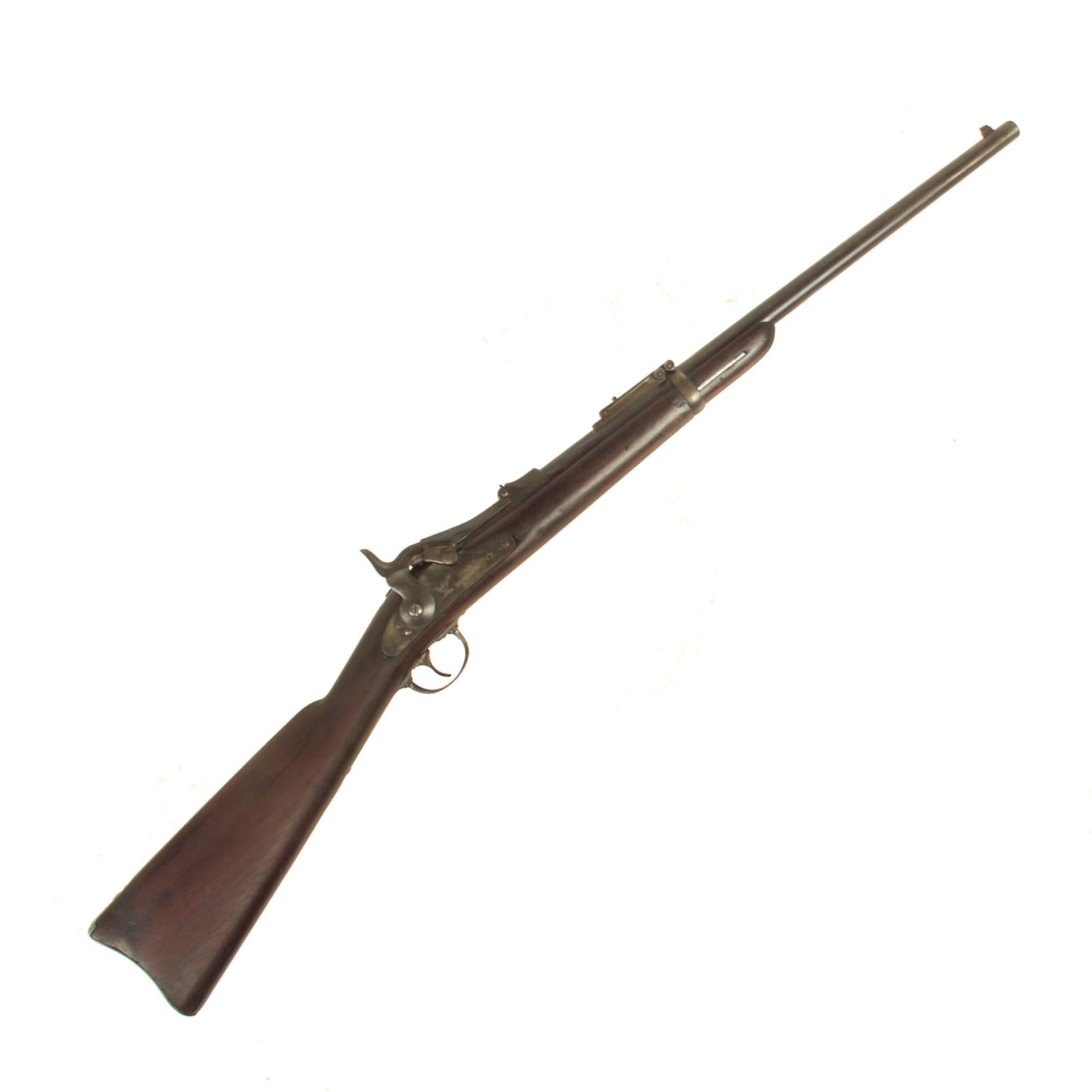 Buy Original U.S. Springfield Trapdoor Model 1873 Upgraded to M1884 Saddle Ring Carbine serial 156599 - made in 1882 | Original Firearms Antique For Sale