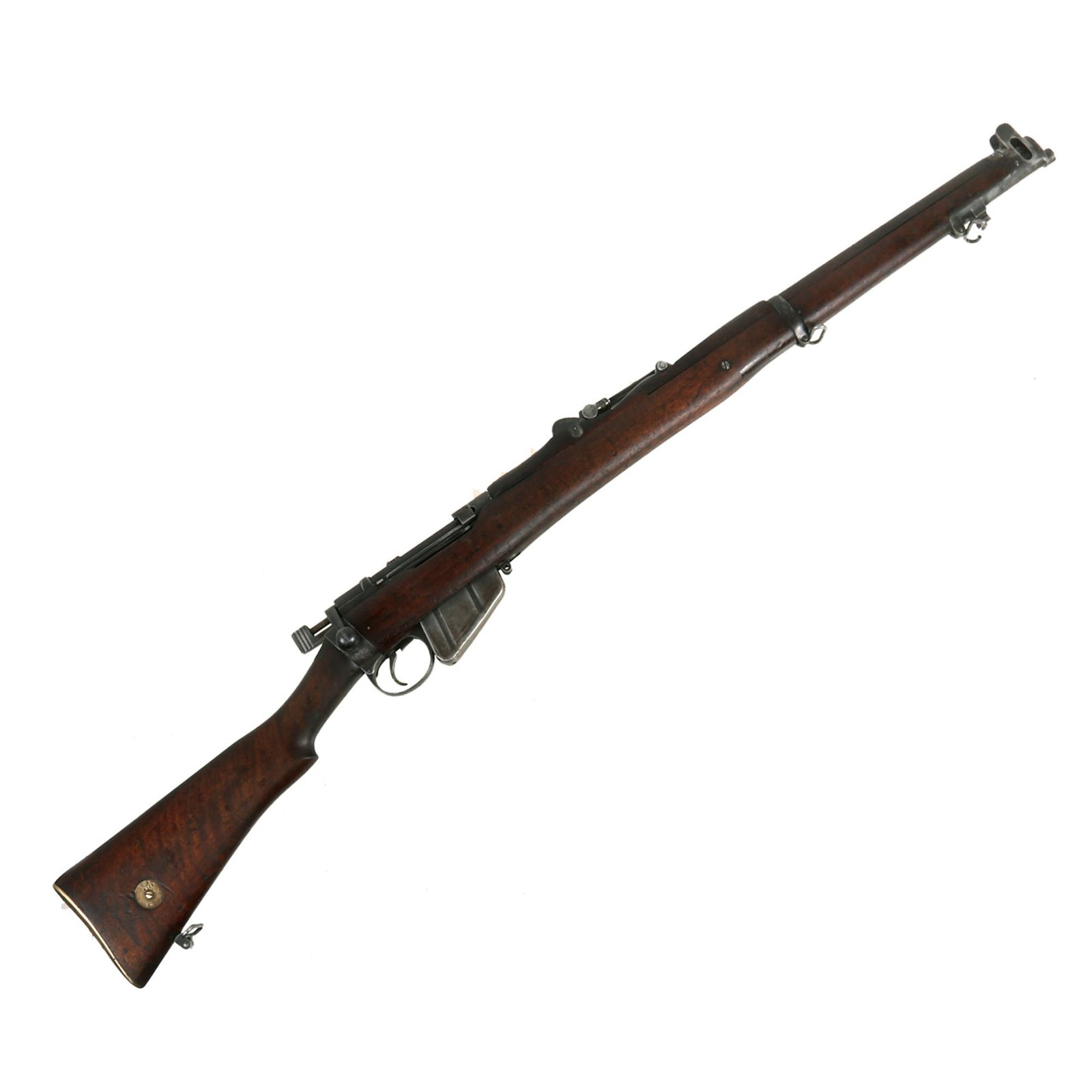 Buy Original British WWI & WWII Lee-Enfield MkI Dated 1896 Converted to S.M.L.E. in 1905 and then to .22 Trainer - Serial N 980 | Original Firearms Antique For Sale