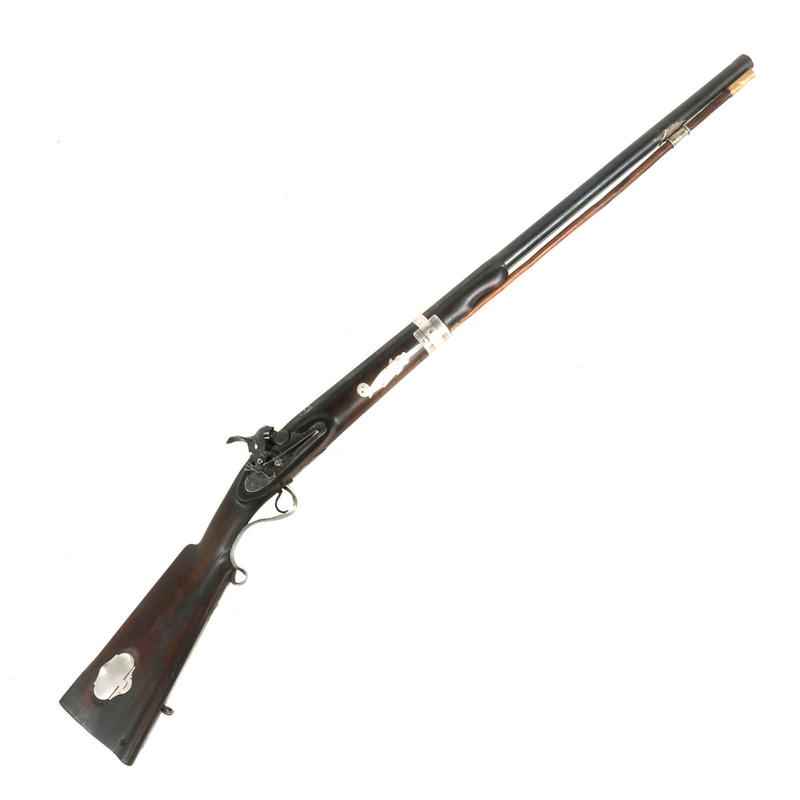 Buy Original Spanish Silver Mounted 12 Bore Miquelet Fowling Piece Converted to Percussion - circa 1810 | Original Firearms Antique For Sale