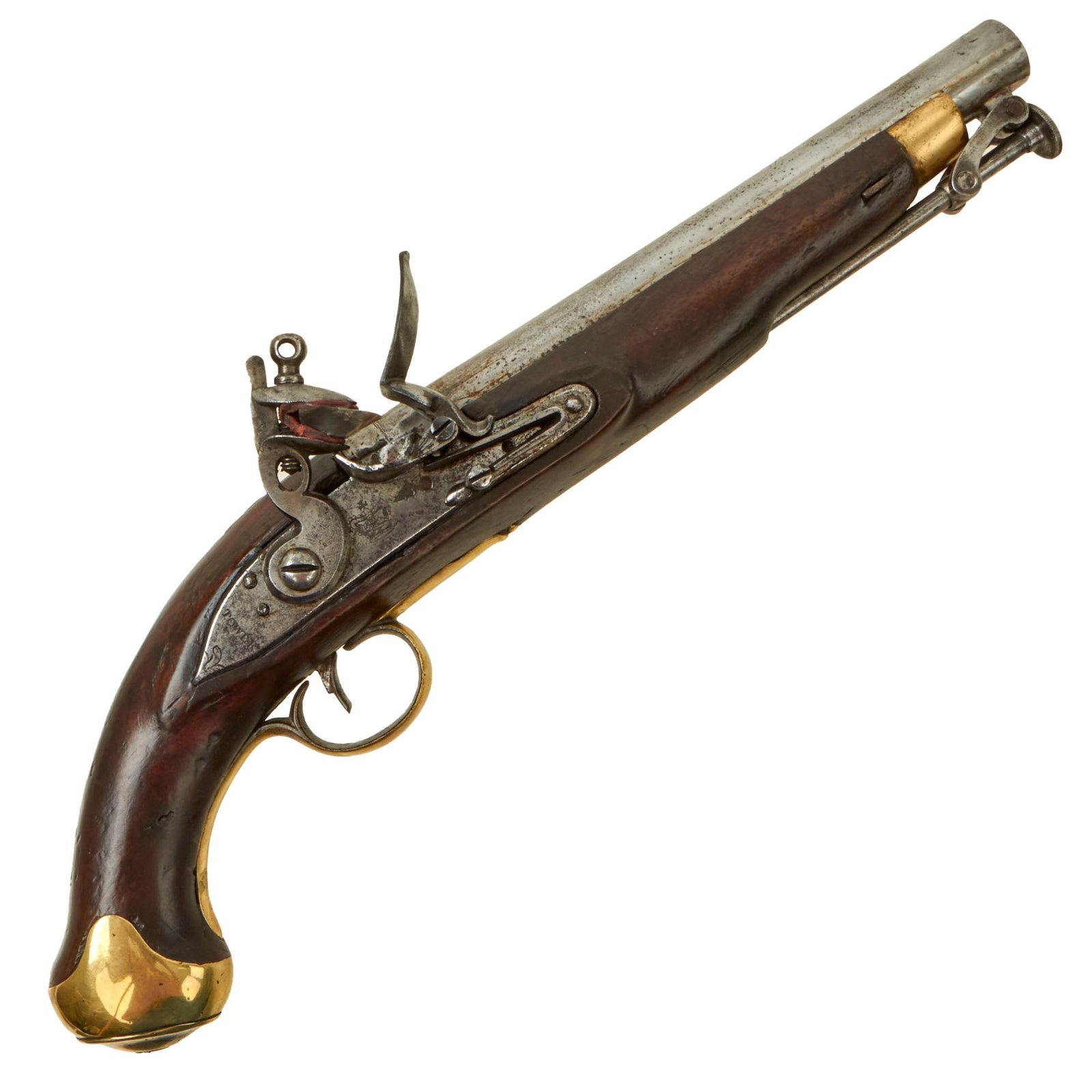 Buy Original British Napoleonic New Land Pattern Tower Flintlock Dragoon Pistol marked to the 18th Light Dragoons - Waterloo Participant | Original Firearms Antique For Sale