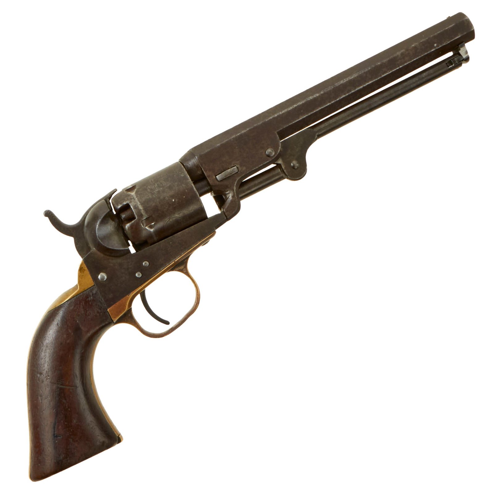 Buy Original U.S. Civil War Colt M1849 Pocket Percussion Revolver with 6" Barrel & Partial Cylinder Scene made in 1859 - Matching Serial 157431 | Original Firearms Antique For Sale