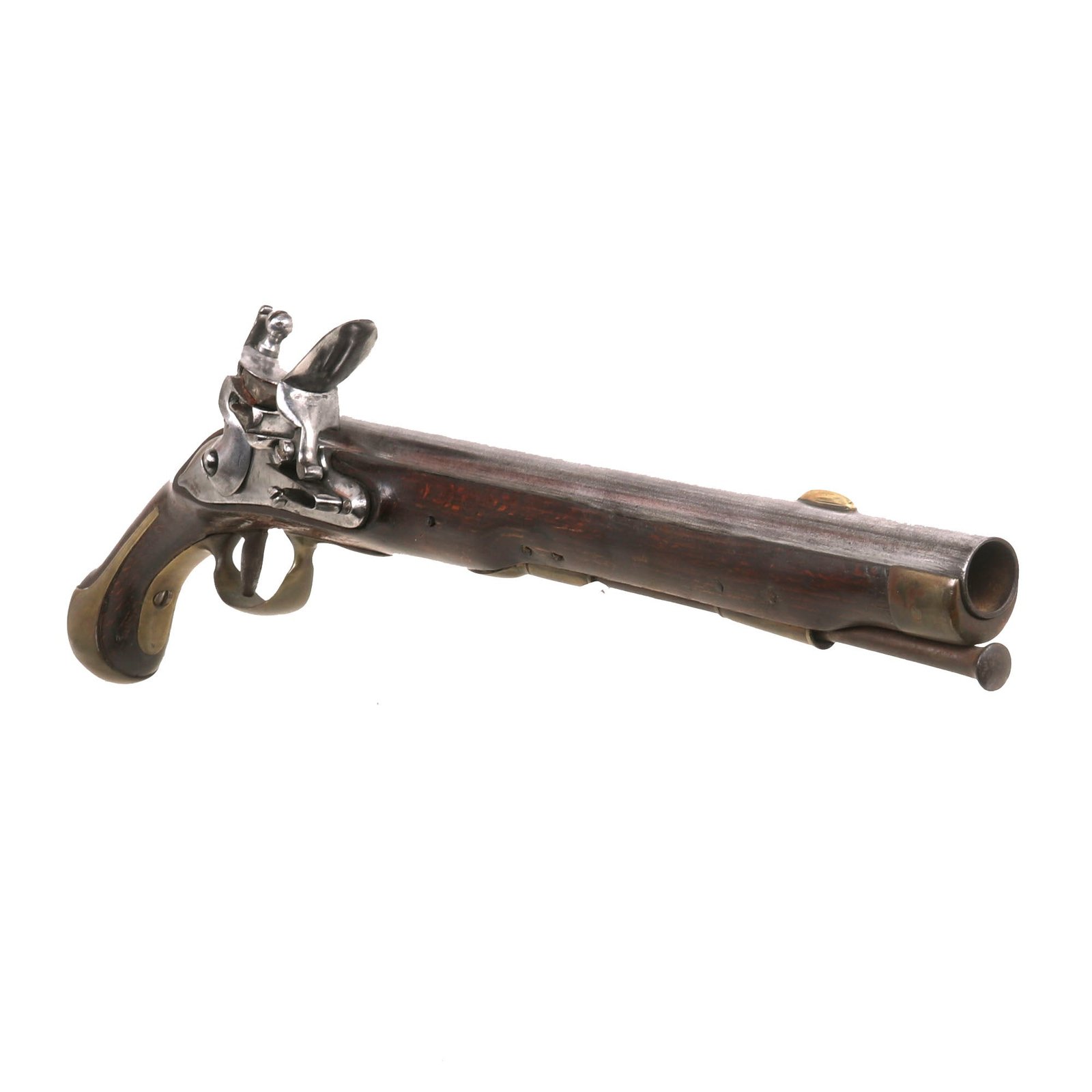 Buy Original Danish Model 1772 Heavy Dragoon and Naval Flintlock Pistol Serial 28 with Liège Proof - circa 1790 | Original Firearms Antique For Sale