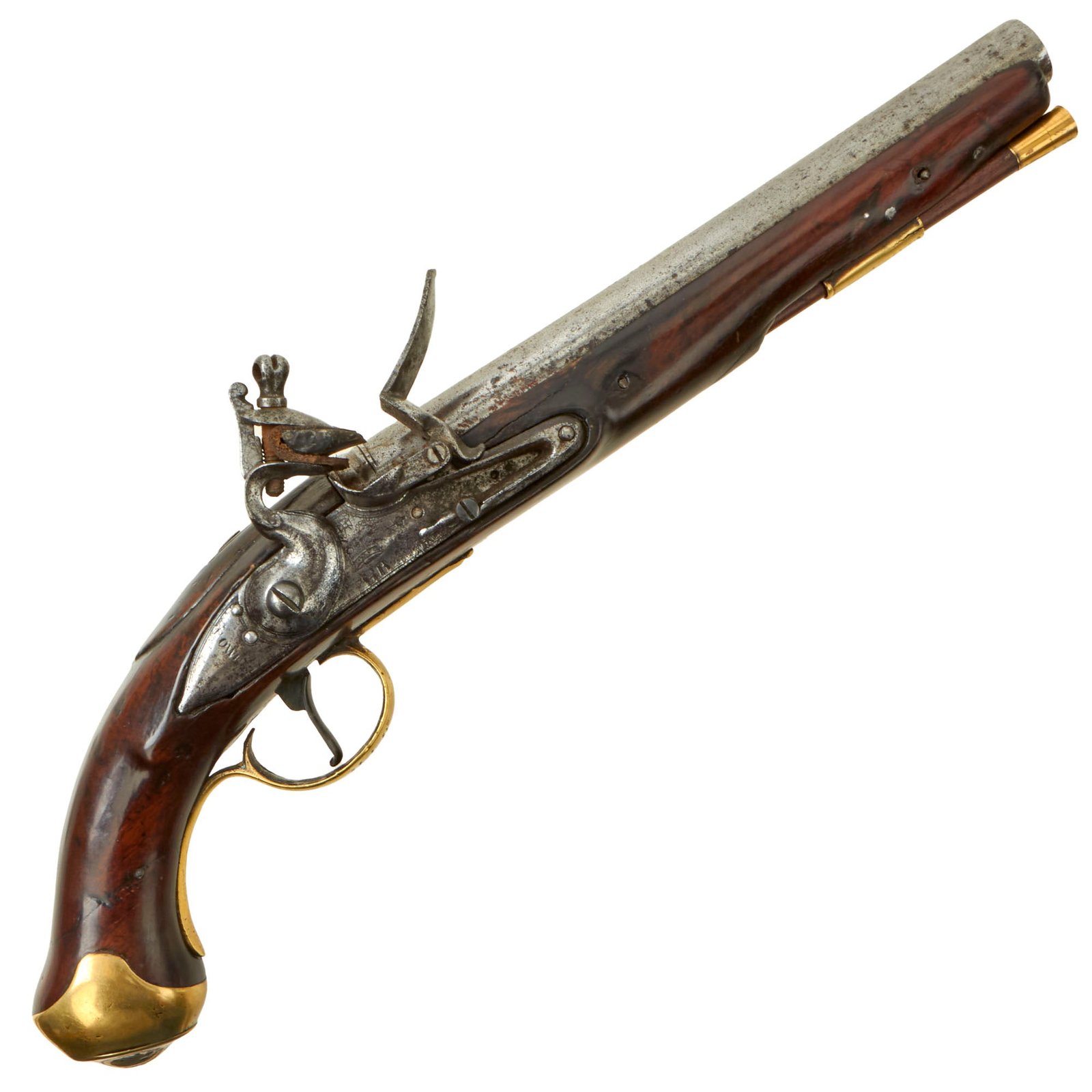 Buy Original British Napoleonic P-1796 Light Dragoon Flintlock Pistol Marked to the 11th Light Dragoons - Waterloo Participant | Original Firearms Antique For Sale