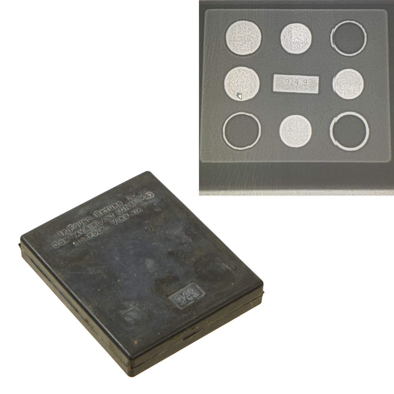 Original U.S. WWII Navy Atlantic Escape and Evasion Gold Barter Kit - Sealed and X-Rayed - Serial # 949