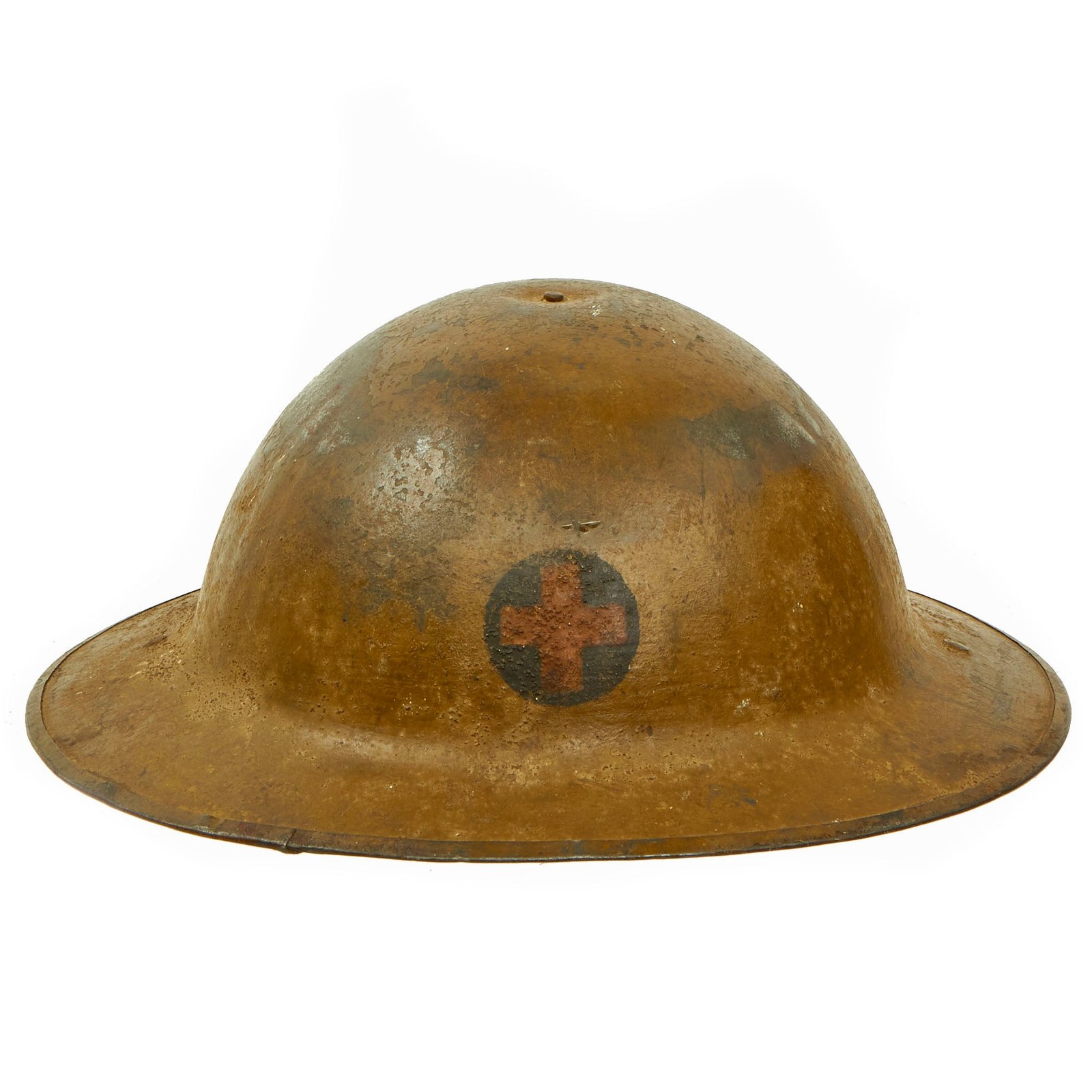 Buy Original U.S. WWI 33rd Infantry Division M1917 Doughboy Helmet - British Made Helmet | Original Firearms Antique For Sale