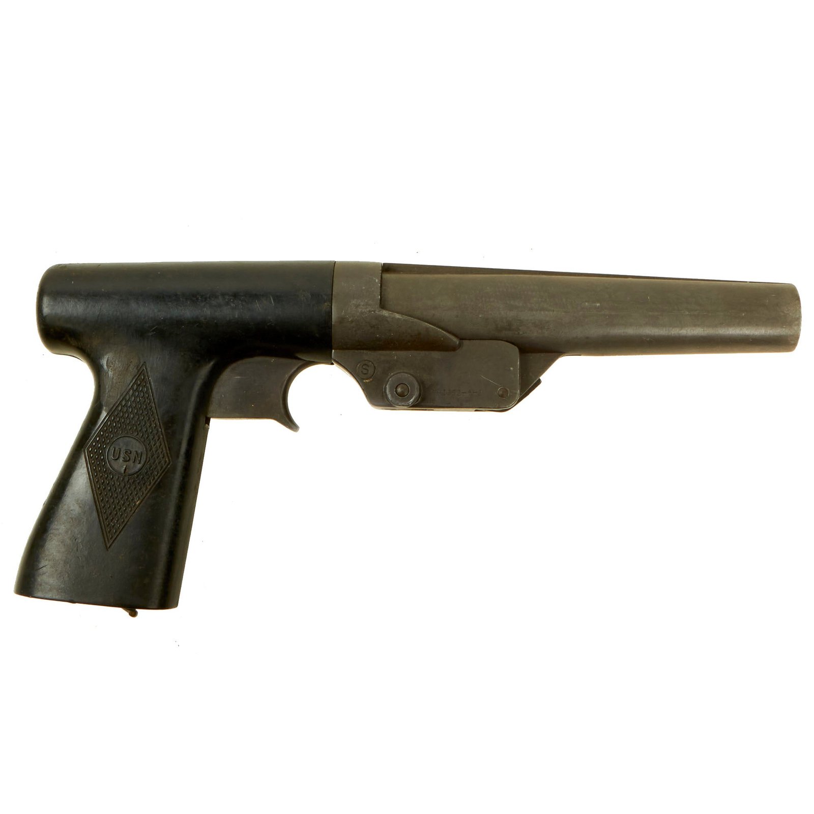 Buy Original WWII U.S. Navy 10 Gauge Sedgley Mark 5 Signal Flare Pistol - Dated 1944 | Original Firearms Antique For Sale