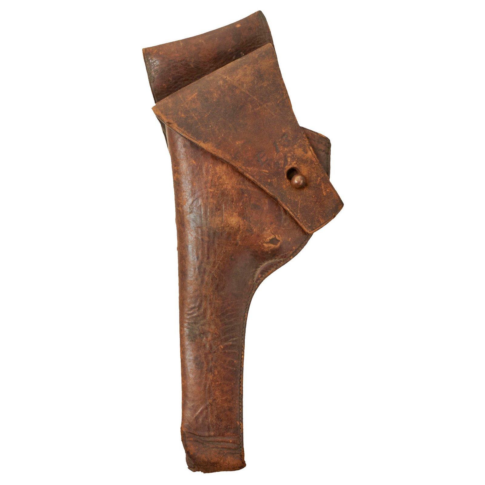 Buy Original U.S. WWI Colt M1892 / S&W M1902 Revolver Holster by Rock Island Arsenal - Dated 1910 - Cavalry Draw | Original Firearms Antique For Sale