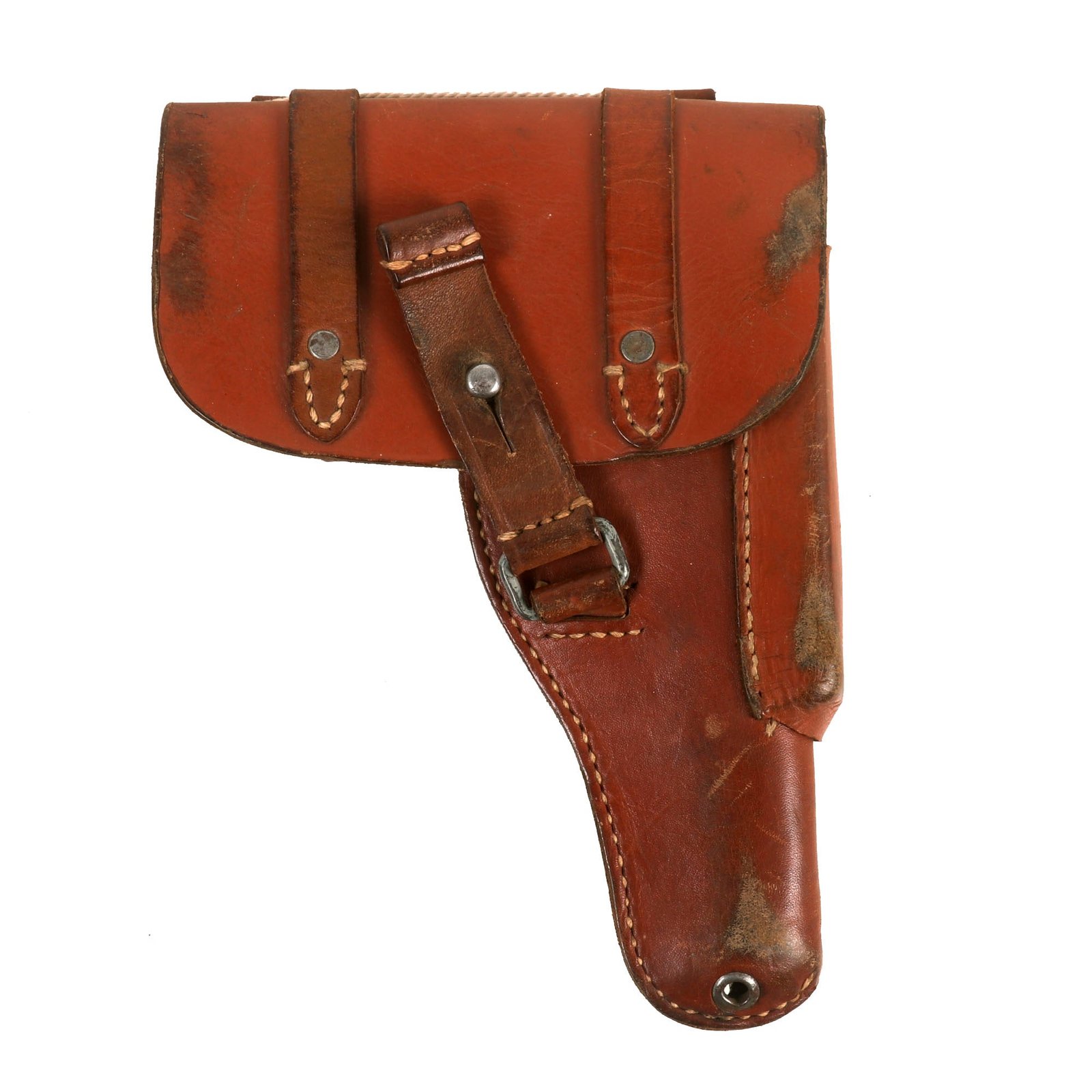 Buy Original German WWII Luftwaffe Leather Drop Holster for the Browning FN Model 1910/1922 7.65mm Pistol by Gustav Reinhardt - Dated 1943 | Original Firearms Antique For Sale