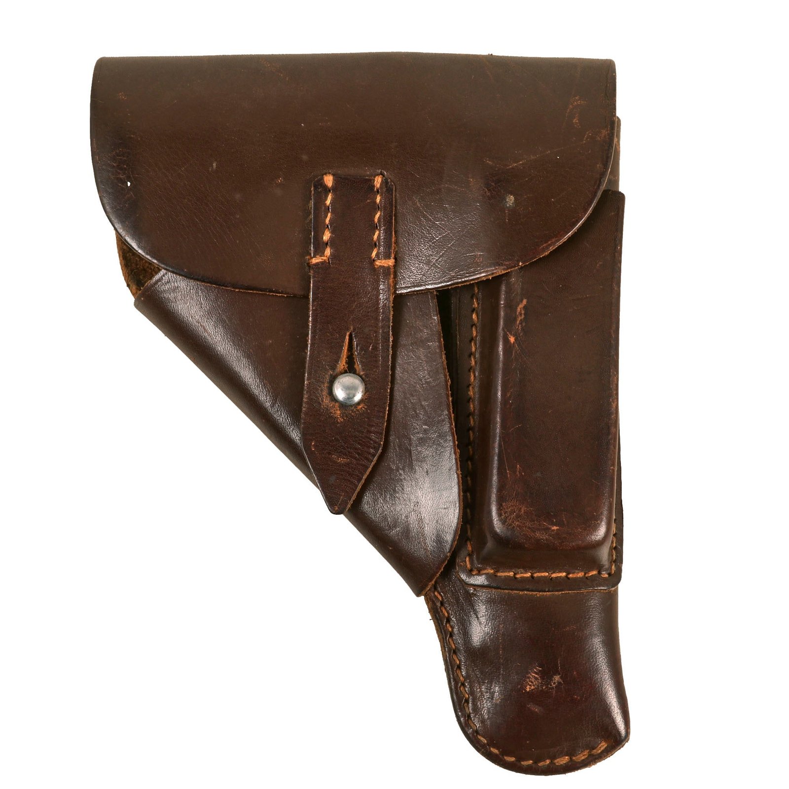 Buy Original German WWII Walther PP / PPK Pistol Brown Leather Breakaway Holster | Original Firearms Antique For Sale