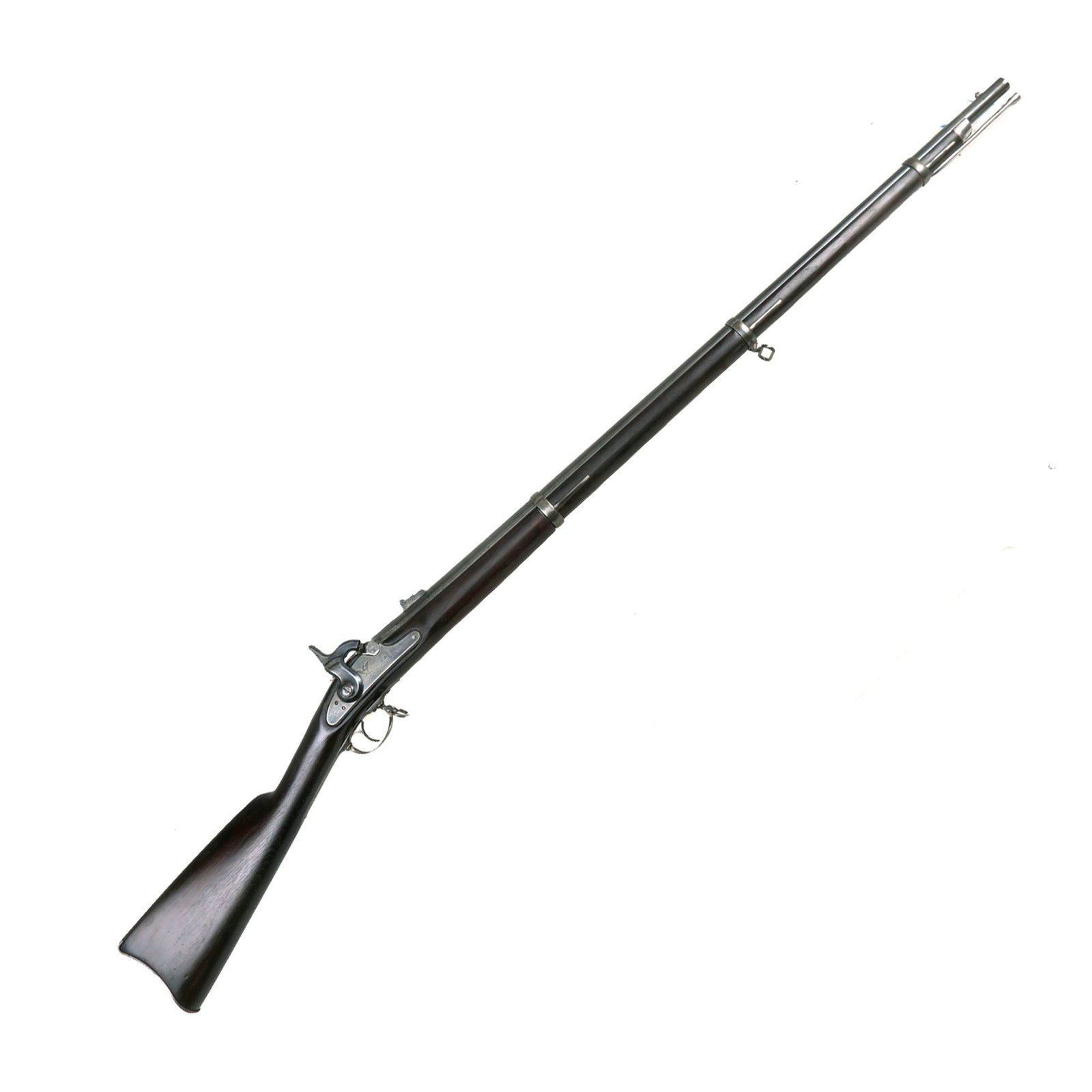 Buy Original U.S. Civil War Springfield Model 1863 Type II Percussion Rifled Musket by Springfield Arsenal - Dated 1864 | Original Firearms Antique For Sale