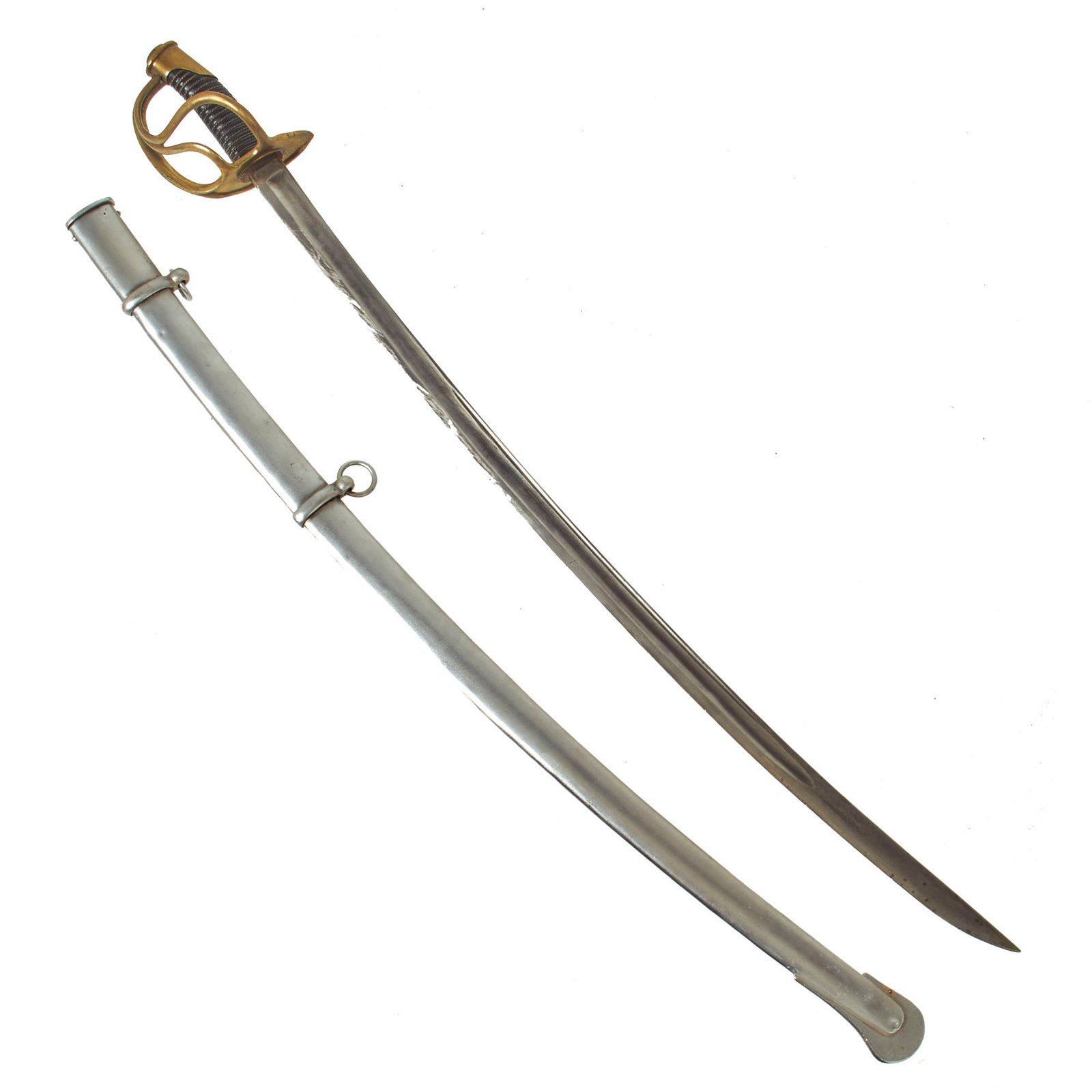 Buy Original U.S Civil War M-1840 "Wrist Breaker" Heavy Cavalry Saber with Scabbard - Imported German Blade | Original Firearms Antique For Sale