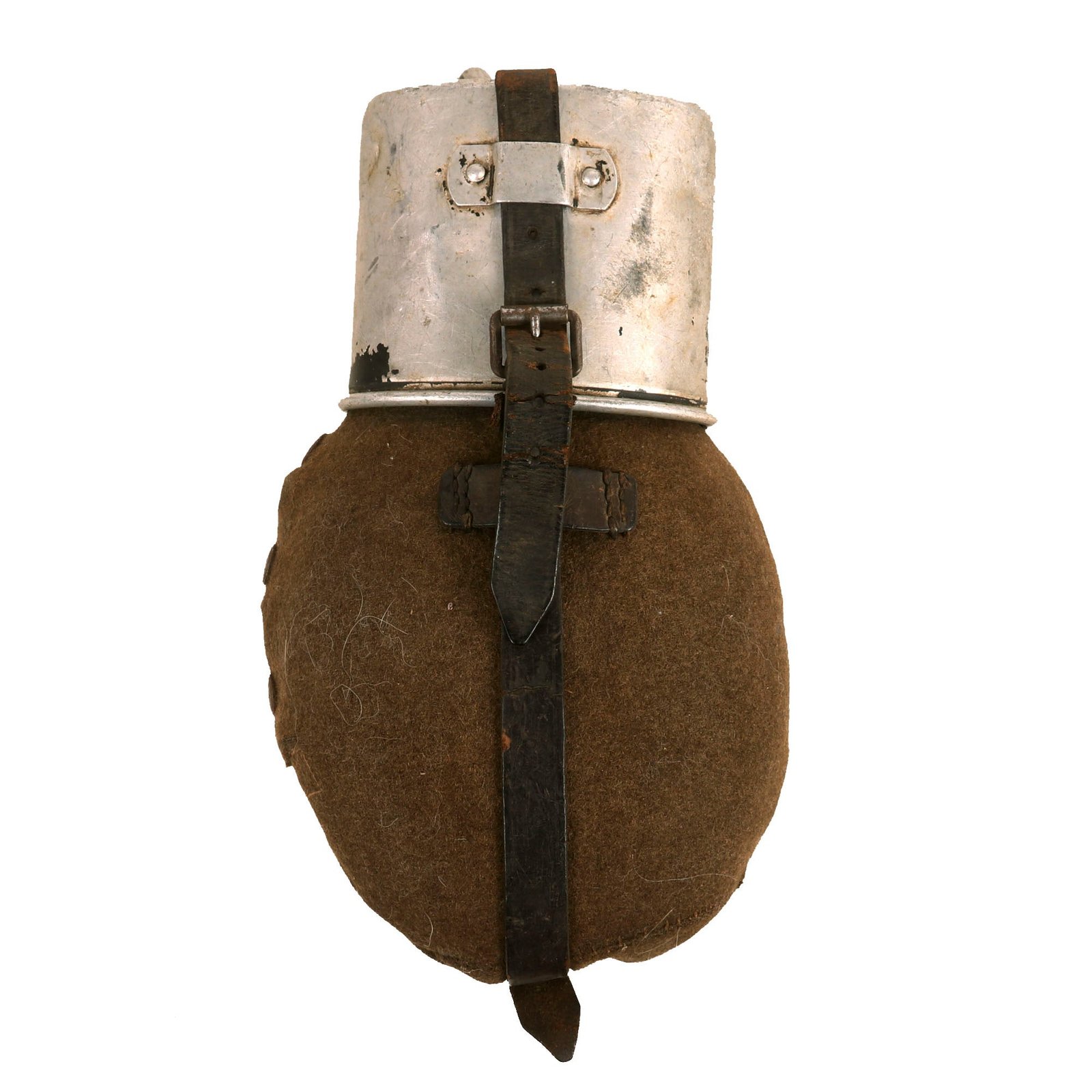 Buy Original German WWII Aluminum M31 Canteen with Aluminum Cup - Dated 1939 | Original Firearms Antique For Sale