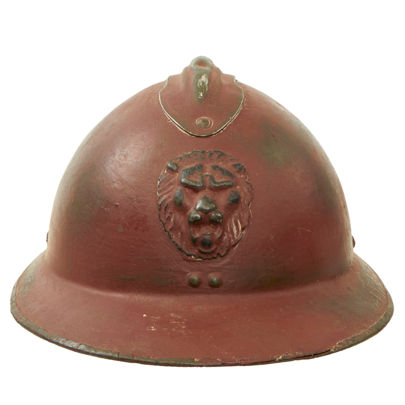 Buy Original Belgian WWII Model 1926 Adrian Infantry Helmet with Lion Badge & Liner | Original Firearms Antique For Sale