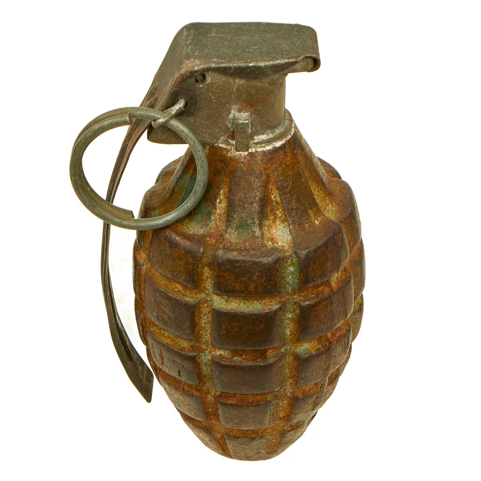 Buy Original U.S. WWII M21 Inert Practice Pineapple Fragmentation Training Hand Grenade | Original Firearms Antique For Sale