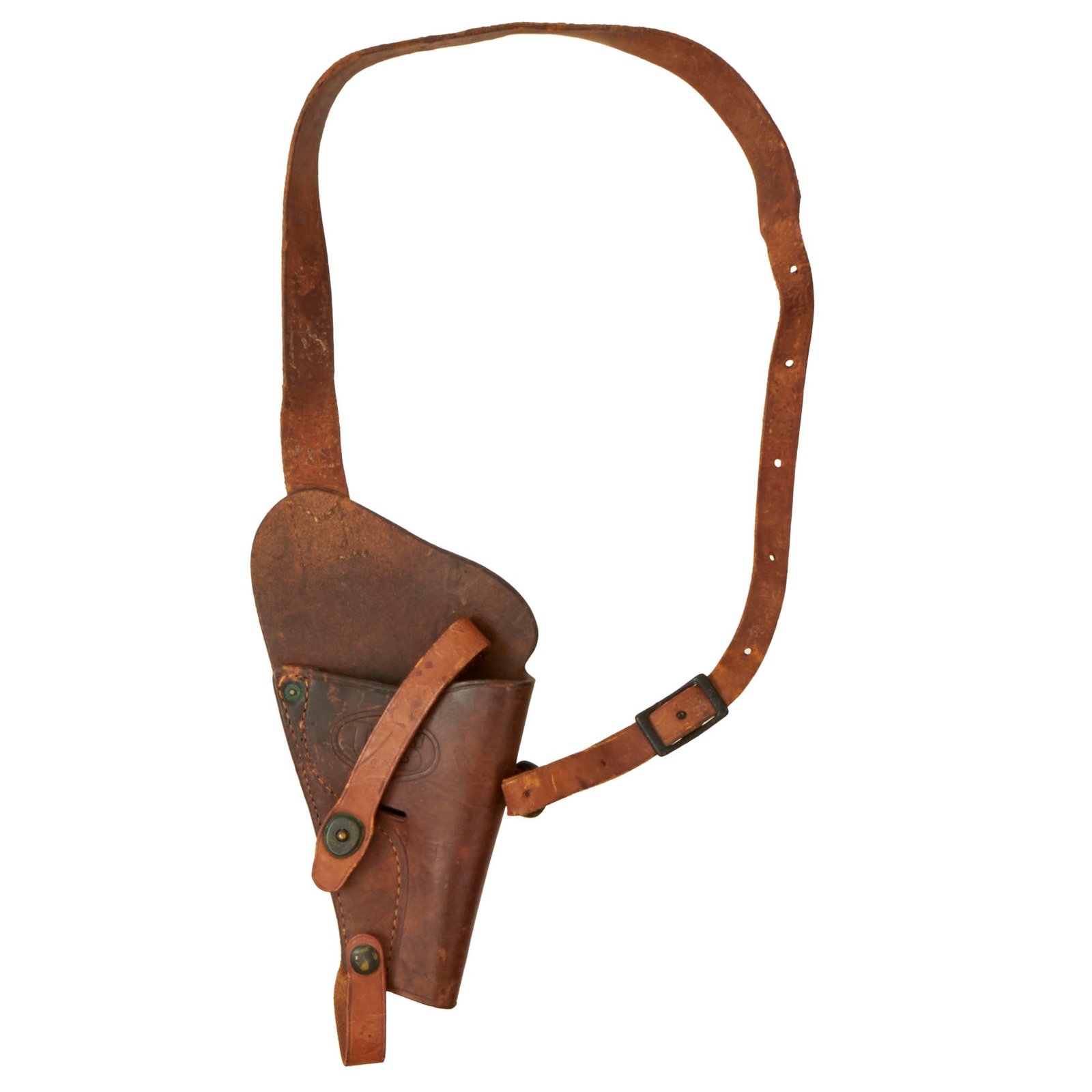 Buy Original U.S. WWII US Navy Pilot .38 Victory Revolver M3 Shoulder Holster by Boyt Harness - Dated 1944 | Original Firearms Antique For Sale