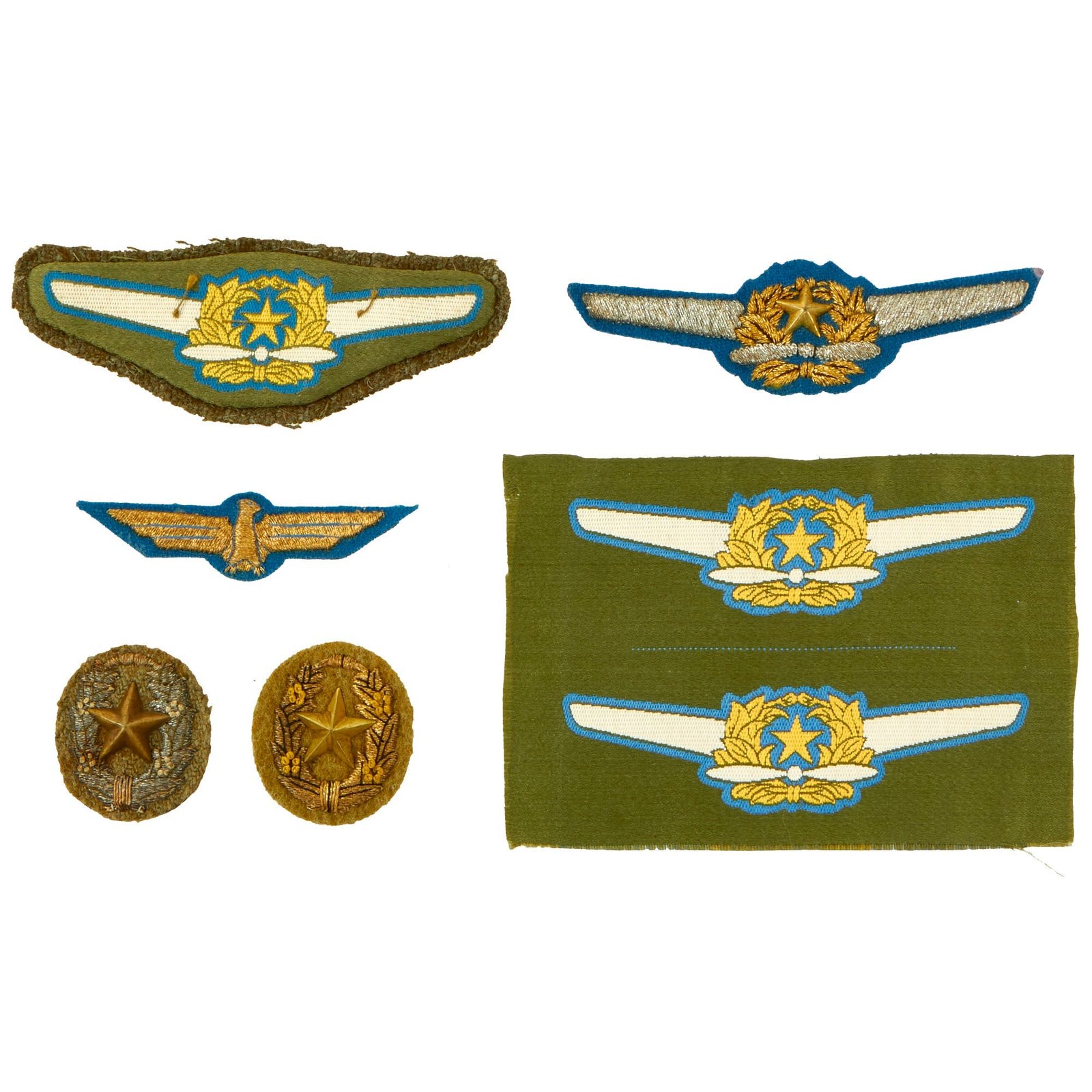 Buy Original Japanese WWII Imperial Japanese Army Air Service Pilot Wings and Insignia Grouping - 6 Items | Original Firearms Antique For Sale