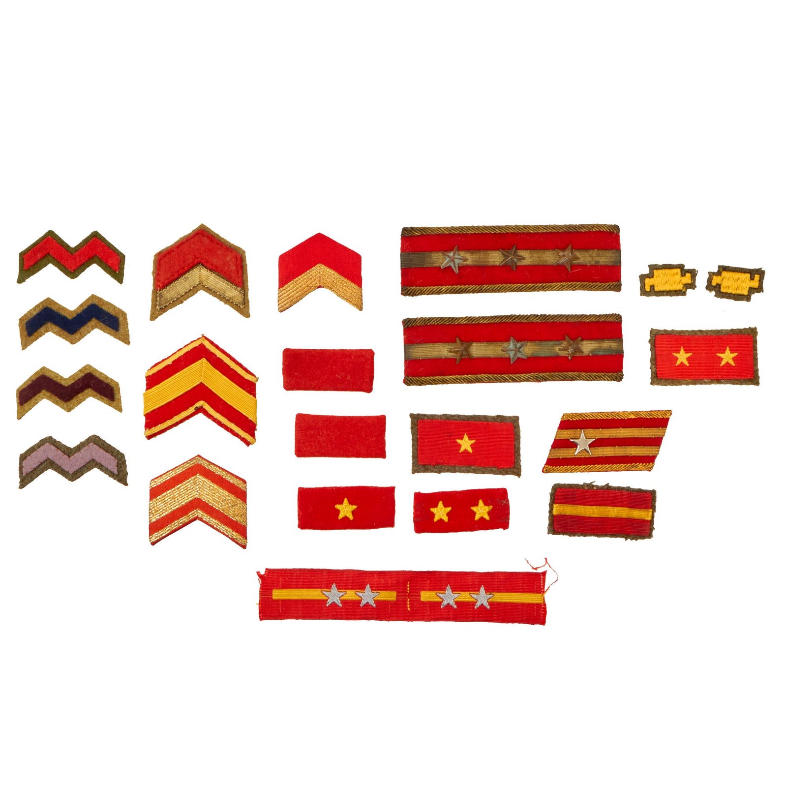 Buy Original Japanese WWII Army Insignia & Collar Tab Lot - 21 Pieces | Original Firearms Antique For Sale