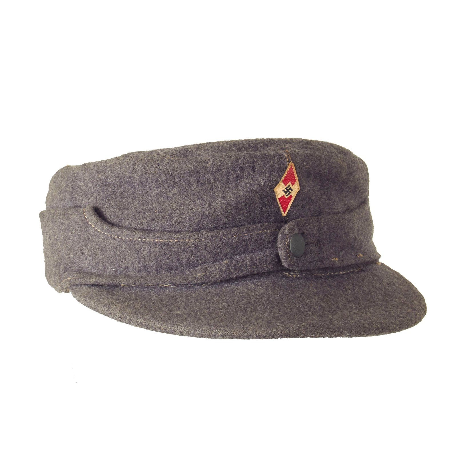 Buy Original German WWII HJ Flak Helper M43 Feldmütze Field Cap in size 58 - dated 1944 | Original Firearms Antique For Sale