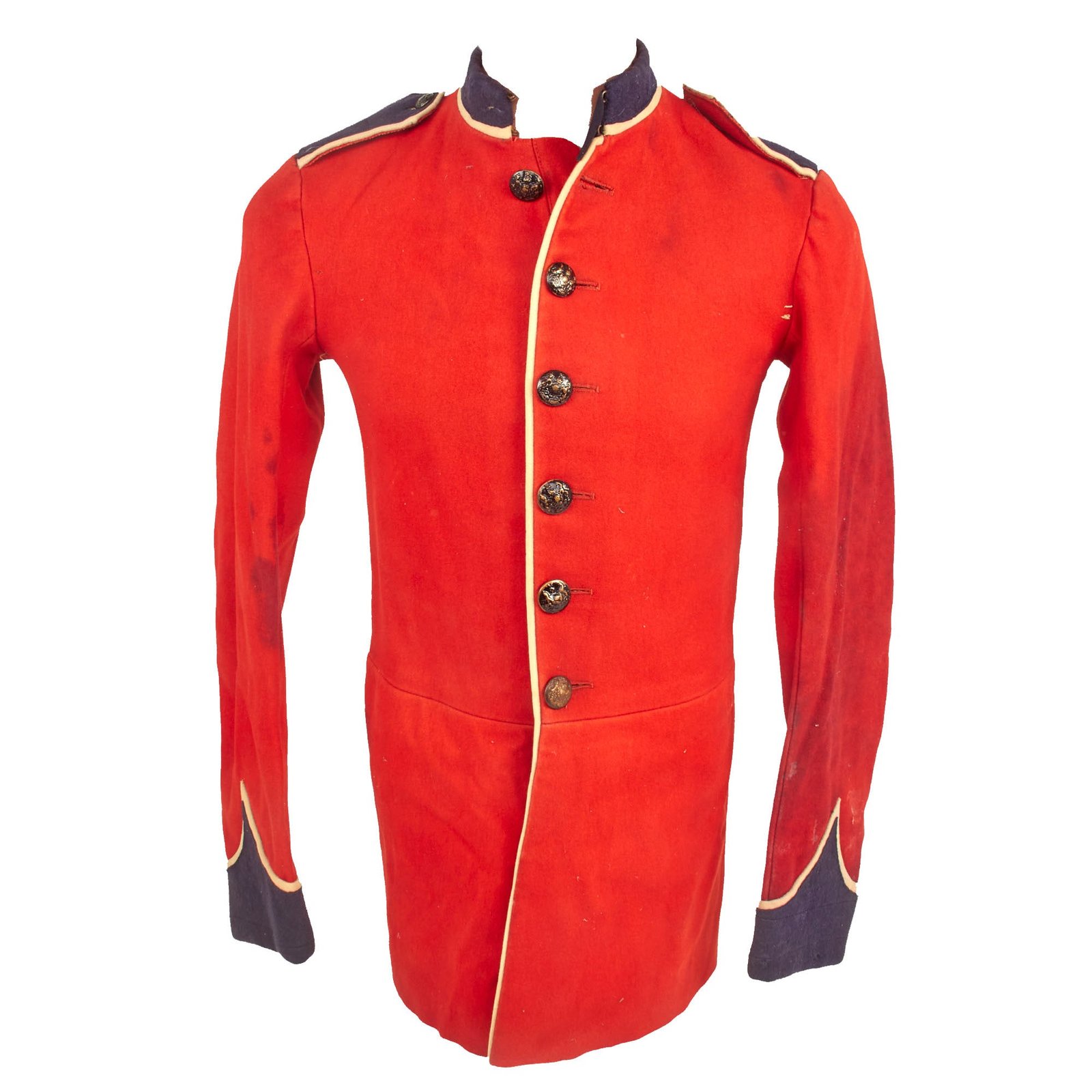 Buy Original British Late Victorian to Pre WWI Era Regimental Scarlet Tunic - Marked As Being “Property of Aldershot Tattoo” | Original Firearms Antique For Sale