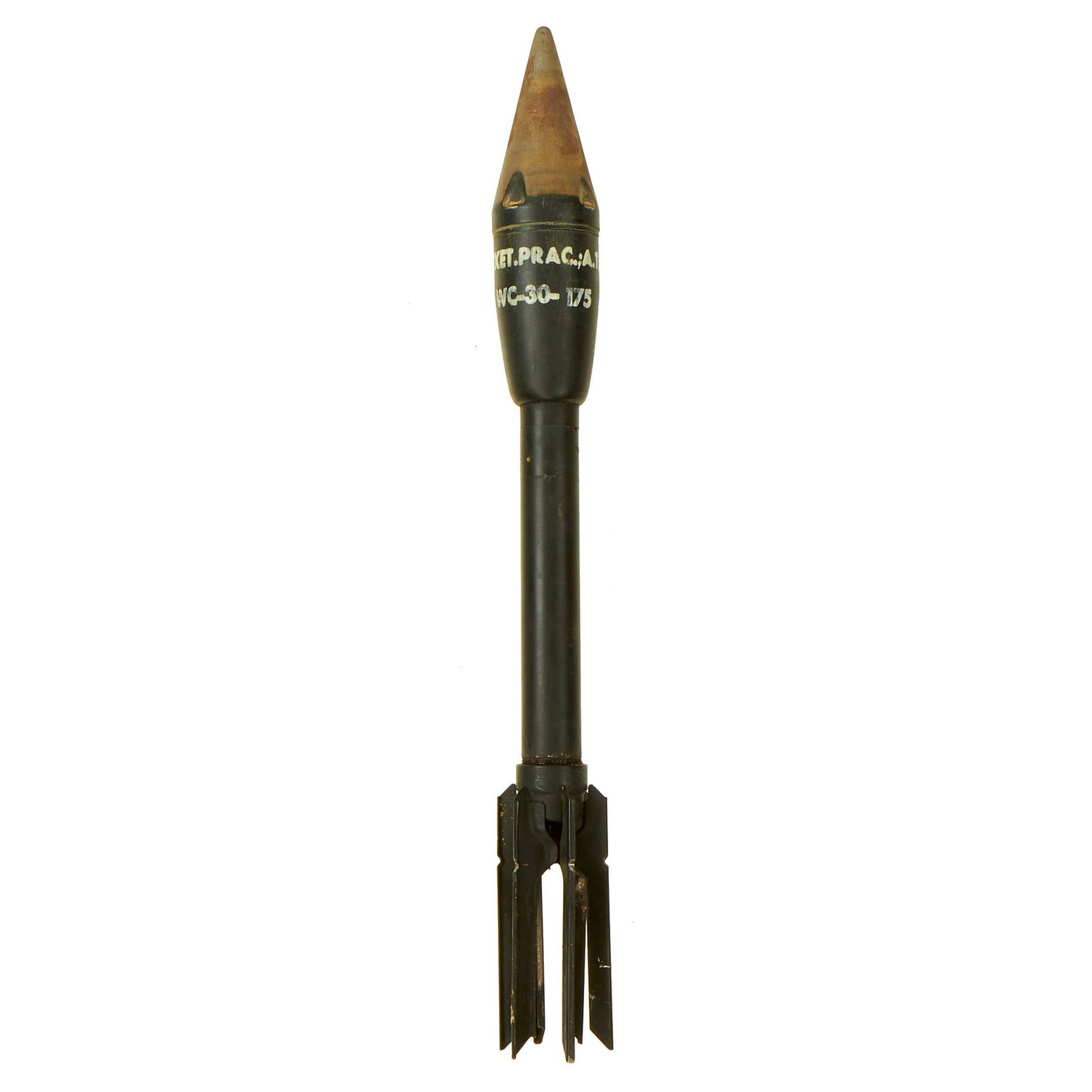 Buy Original U.S. WWII M7A1 Anti-Tank Practice Rocket for the M1 and M1A1 2.36 Inch Bazooka Launcher - Inert | Original Firearms Antique For Sale