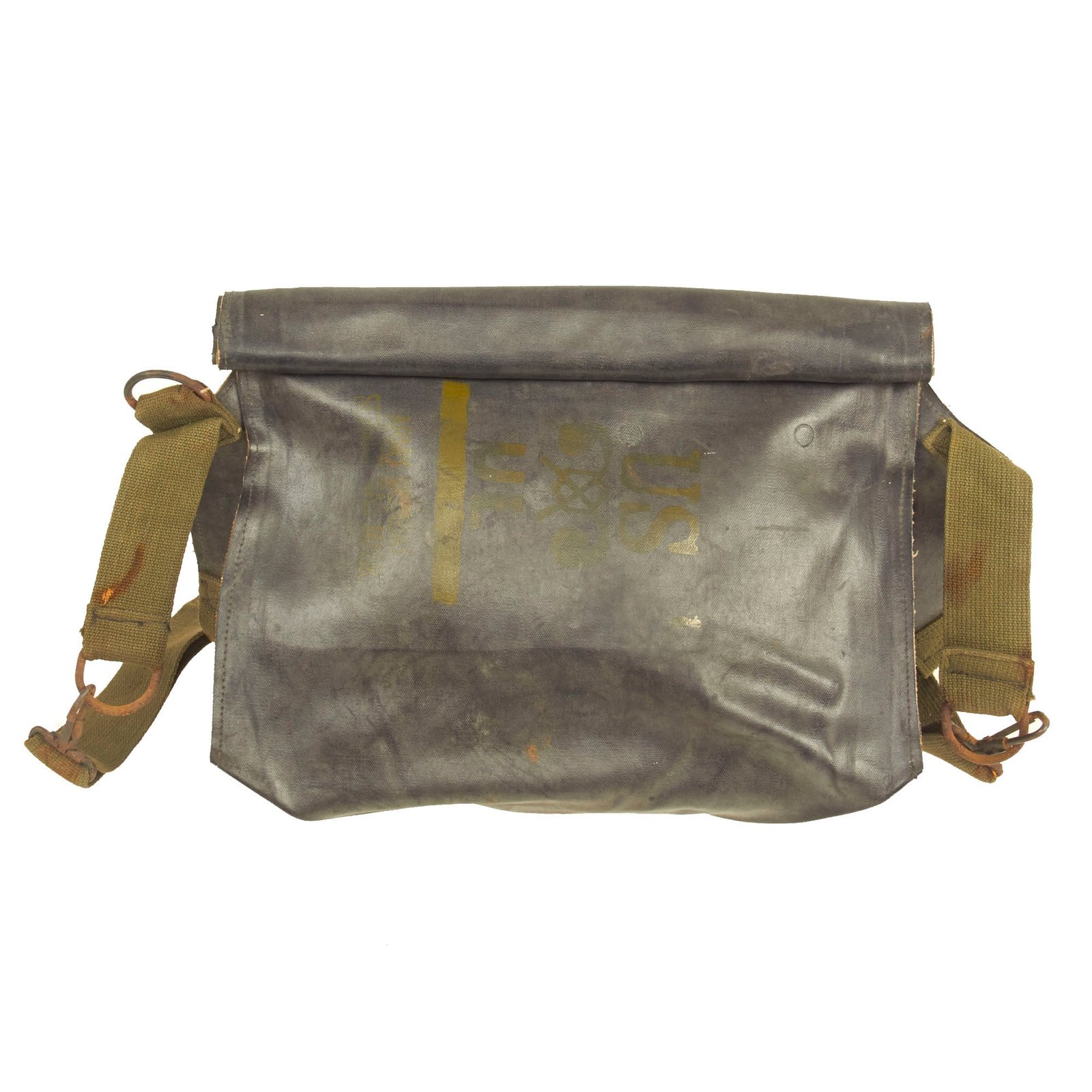 Buy Original U.S. WWII D-Day Invasion E7 Assault Carrier For M5 Gas Mask - “Universal Large” Bag | Original Firearms Antique For Sale