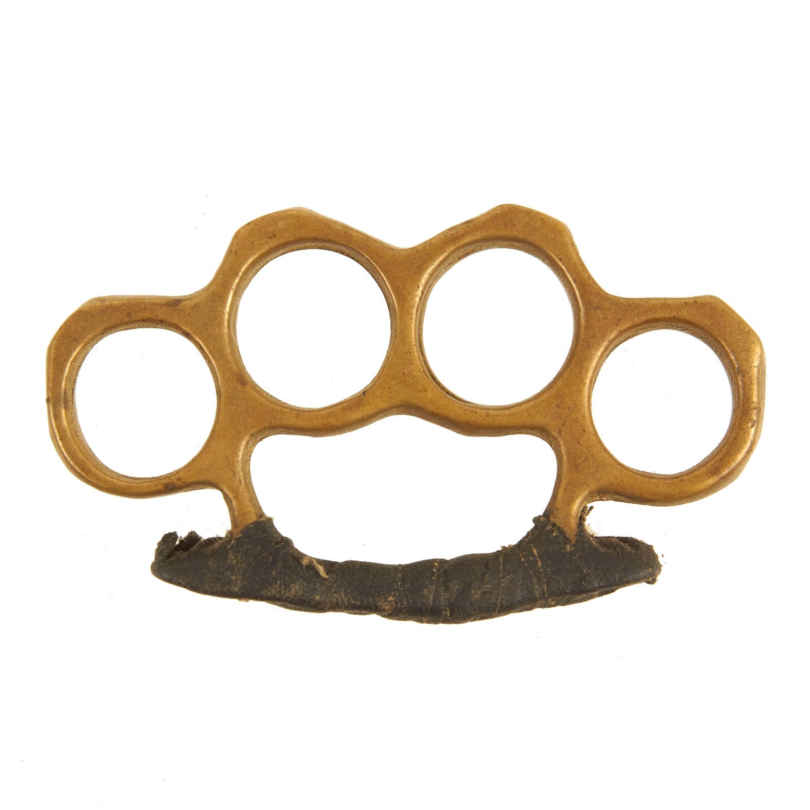 Buy Original U.S. WWII Custom Made Cast Brass Knuckle Dusters with Grip Tape | Original Firearms Antique For Sale