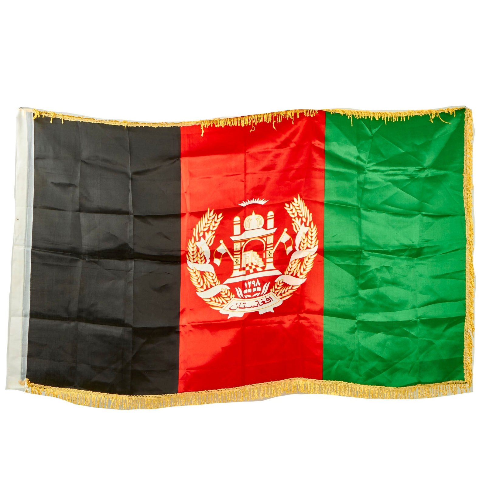 Buy Original U.S. Global War on Terror Operation Enduring Freedom Era Flag of Afghanistan - 61”x37” | Original Firearms Antique For Sale