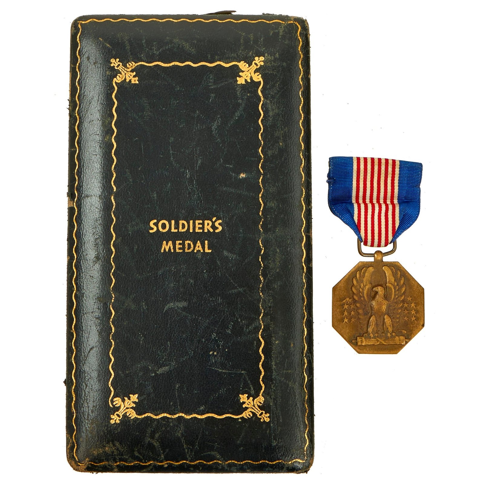 Buy Original U.S. WWII US Army Soldier’s Medal With Correct Award Presentation Case | Original Firearms Antique For Sale