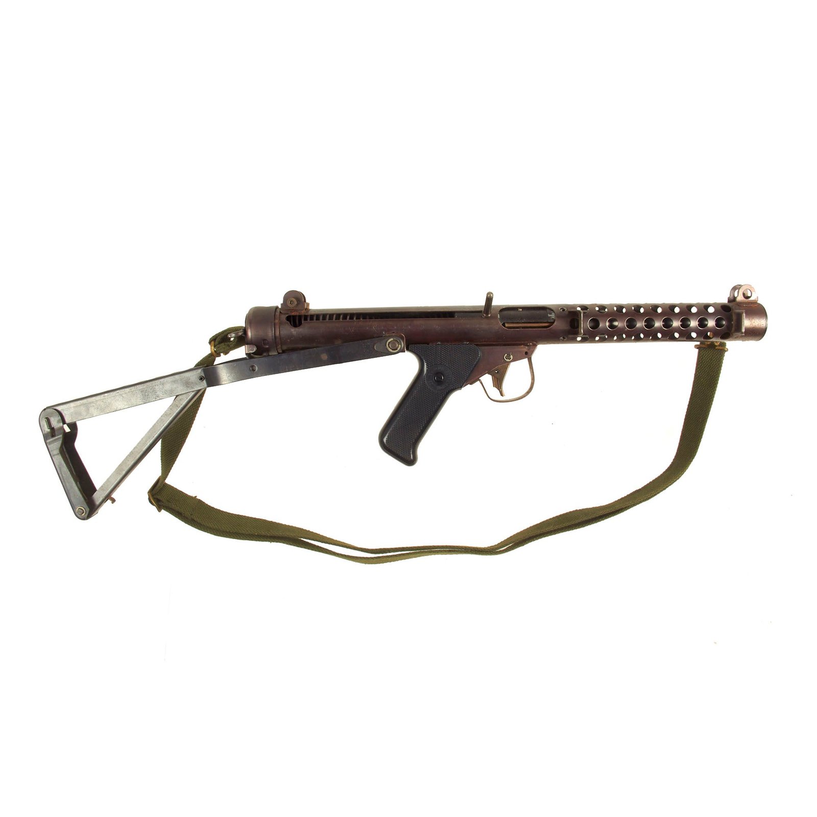 Buy Original British Replica Sterling L2A3 (Mark 4) Cap Plug Firing Submachine Gun by MGC Japan with Sling | Original Firearms Antique For Sale