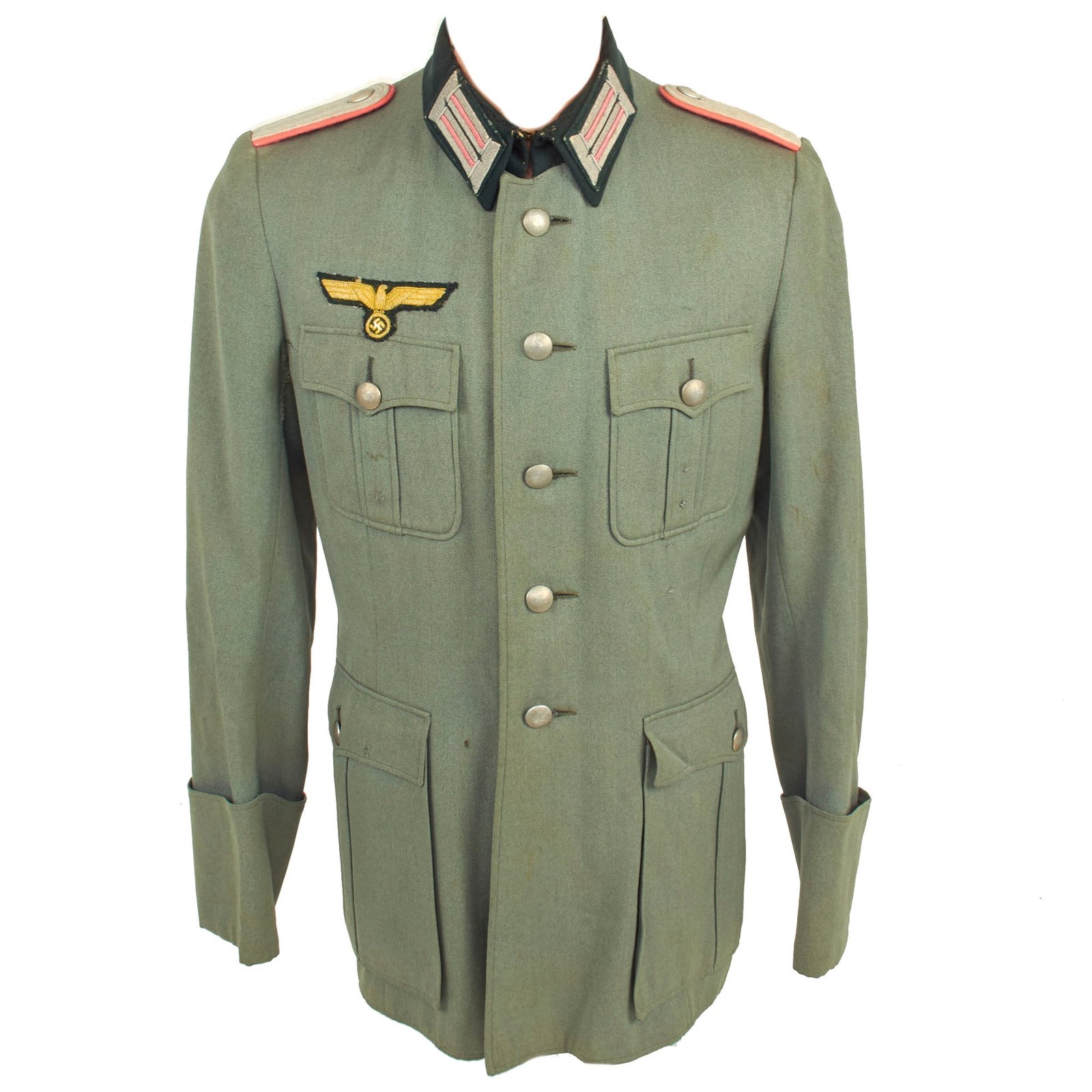 Buy Original German WWII Named Heer Panzer Leutnant Officer's M36 Uniform Tunic with Unit Information - dated 1939 | Original Firearms Antique For Sale