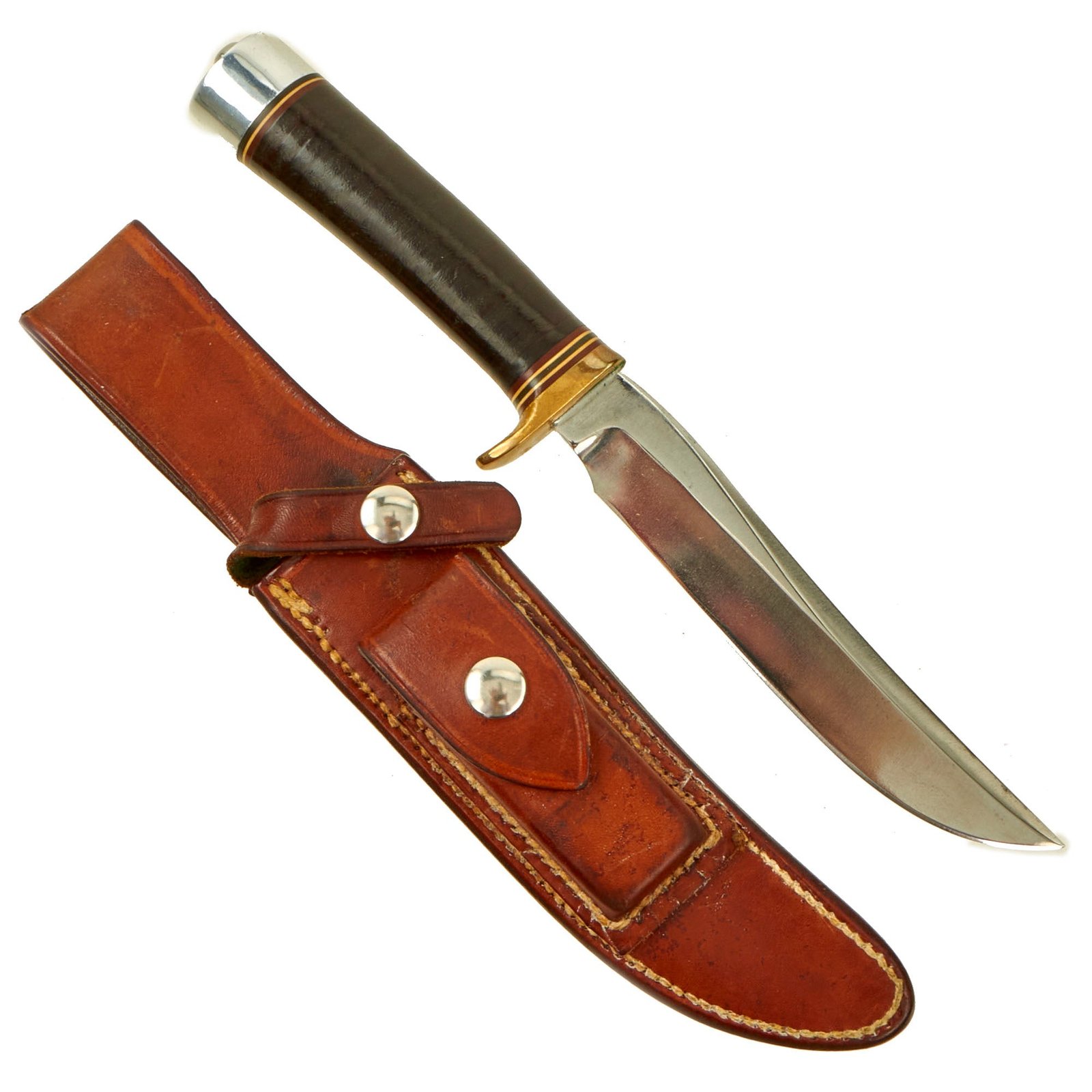 Buy Original U.S. Vietnam War Era Randall Model 3 “Hunter” Fighting Knife with Original Sheath and Whetstone | Original Firearms Antique For Sale