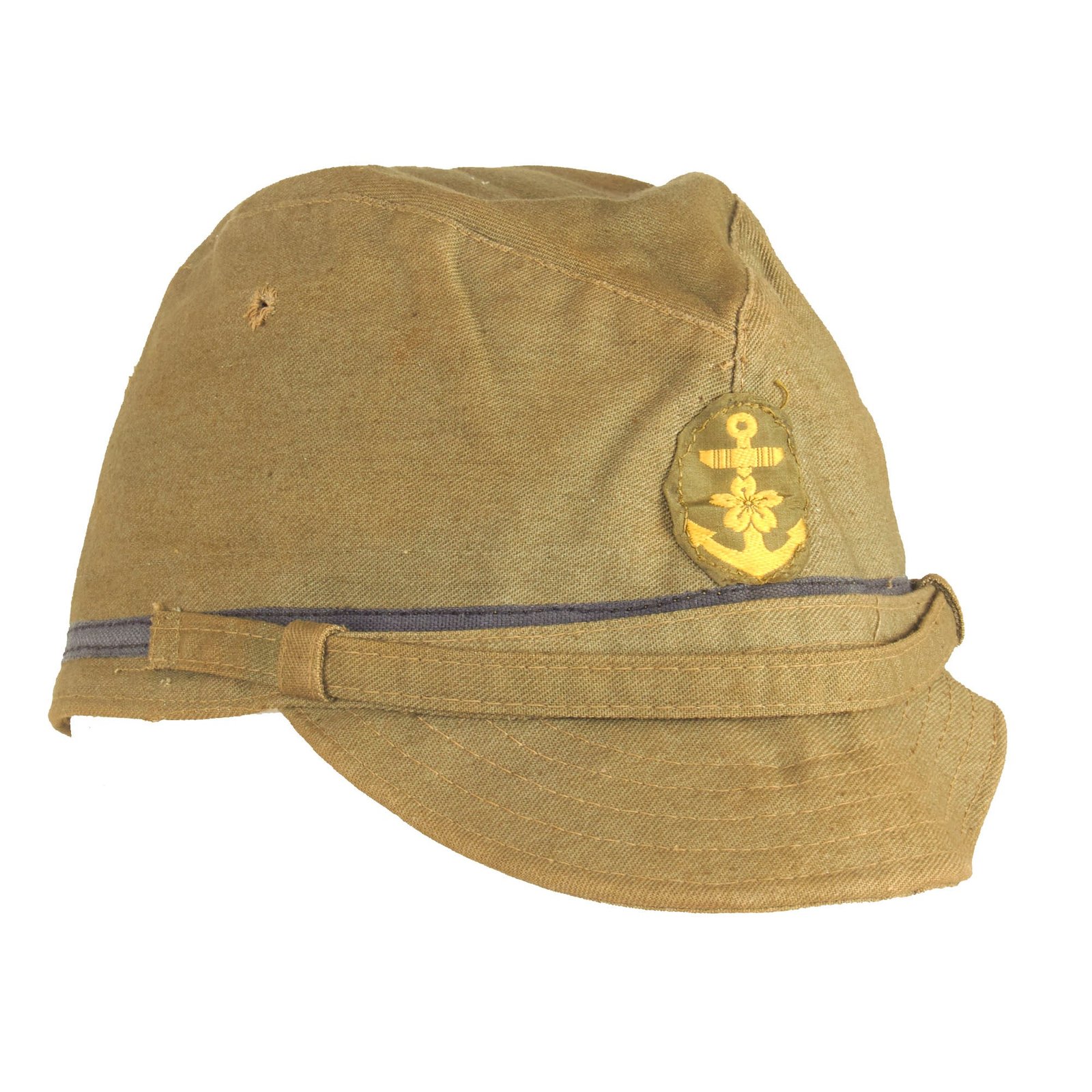 Buy Original WWII Japanese Special Naval Landing Forces Petty Officer Cotton Forage Cap dated 1944 - SNLF | Original Firearms Antique For Sale