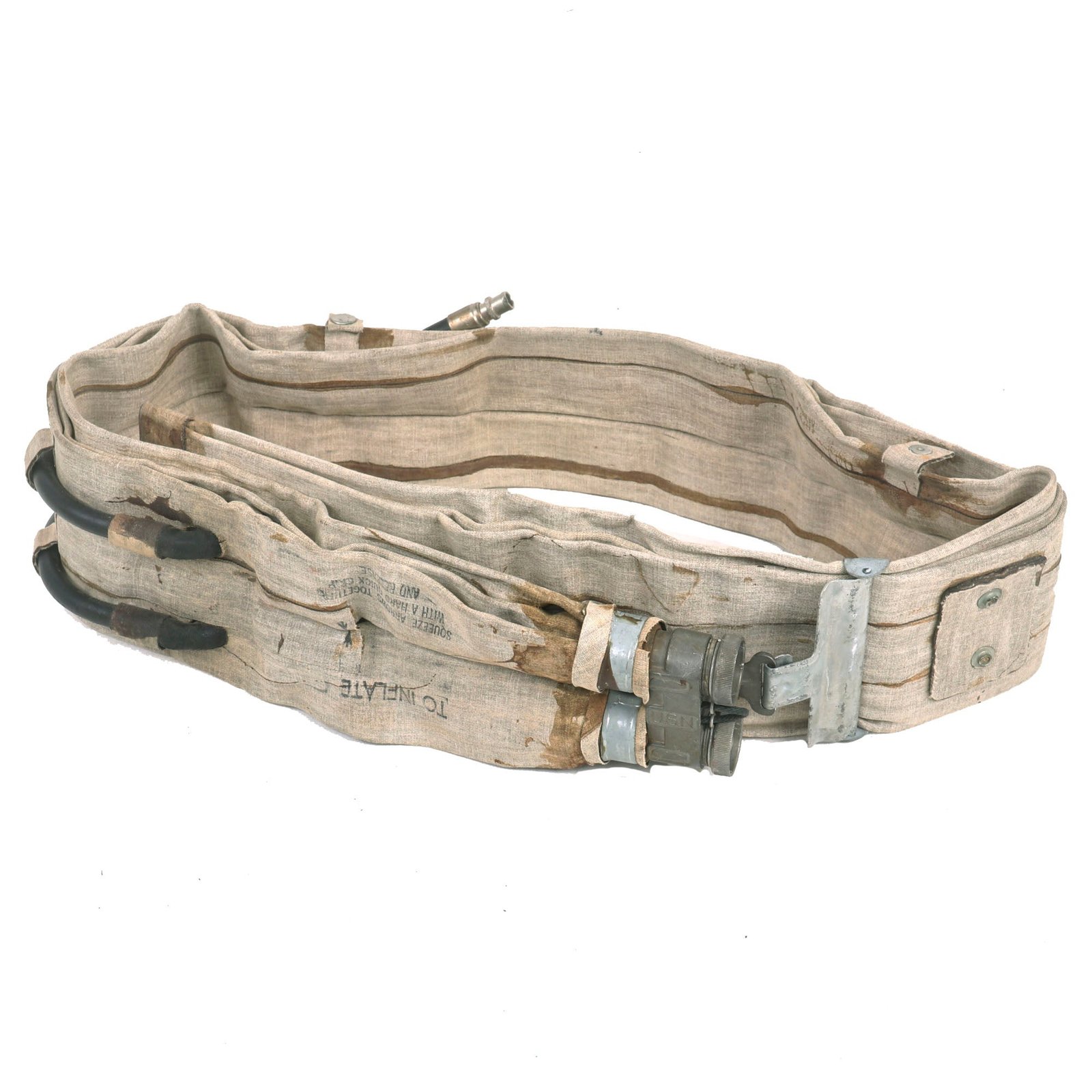 Buy Original U.S. WWII M1926 D-Day Inflatable Flotation Belt Life Preserver | Original Firearms Antique For Sale