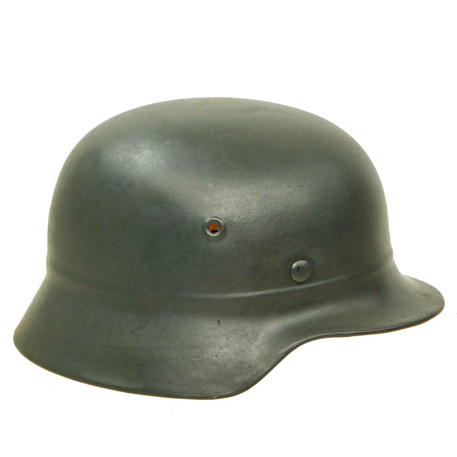 Buy Original German WWII Civic Beaded M40 Steel Helmet - Repainted with Post War Liner - ET64 | Original Firearms Antique For Sale