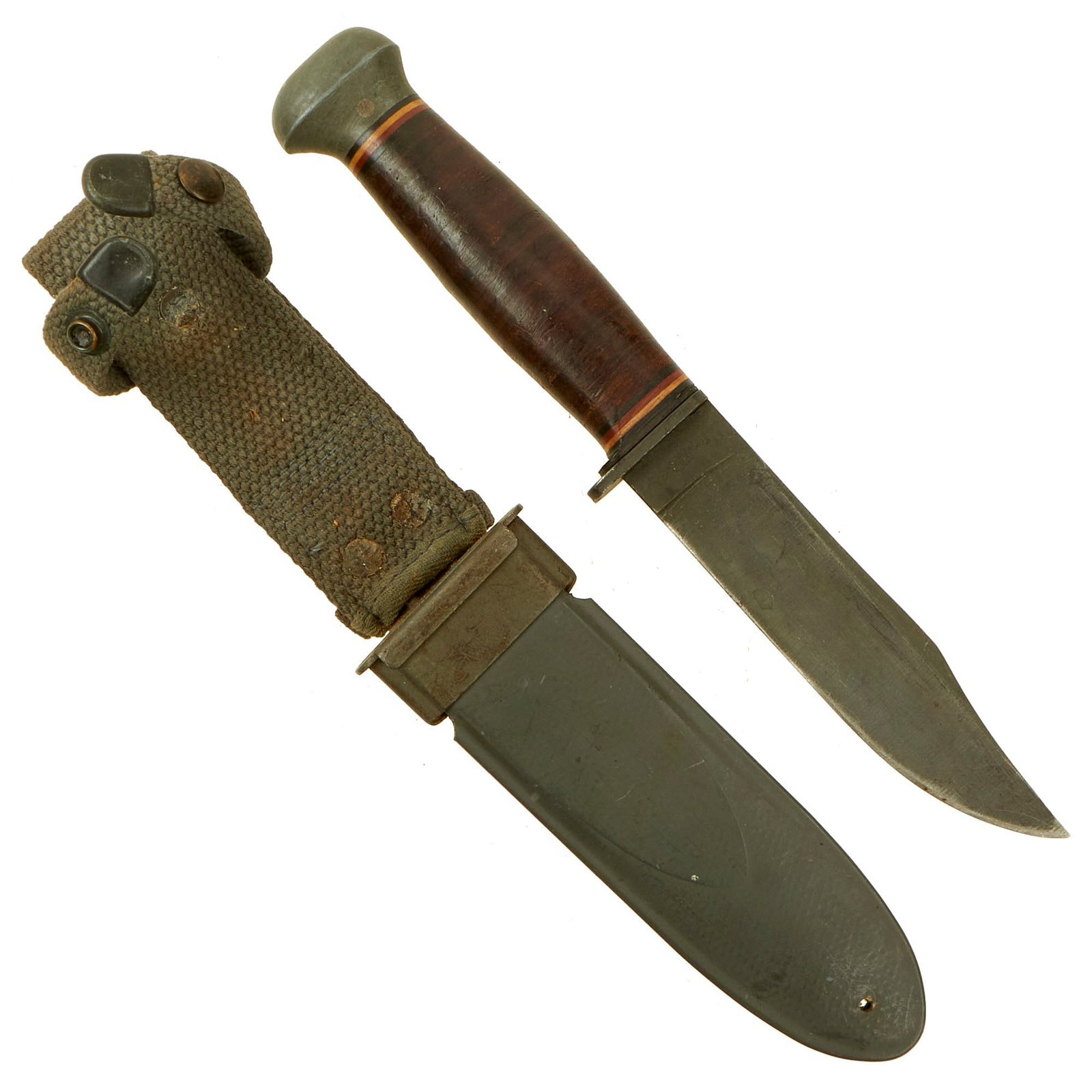 Buy Original U.S. WWII USN Mark 1 PAL RH-35 Fighting Knife with USN MK1 Scabbard | Original Firearms Antique For Sale