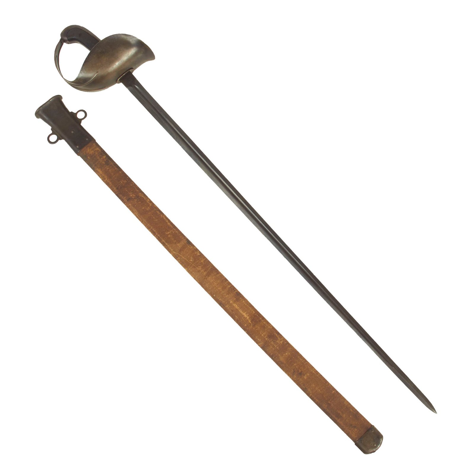 Buy Original U.S. WWI Model 1913 Cavalry Saber Patton Sword by L.F. & C. with Scabbard - Dated 1918 | Original Firearms Antique For Sale