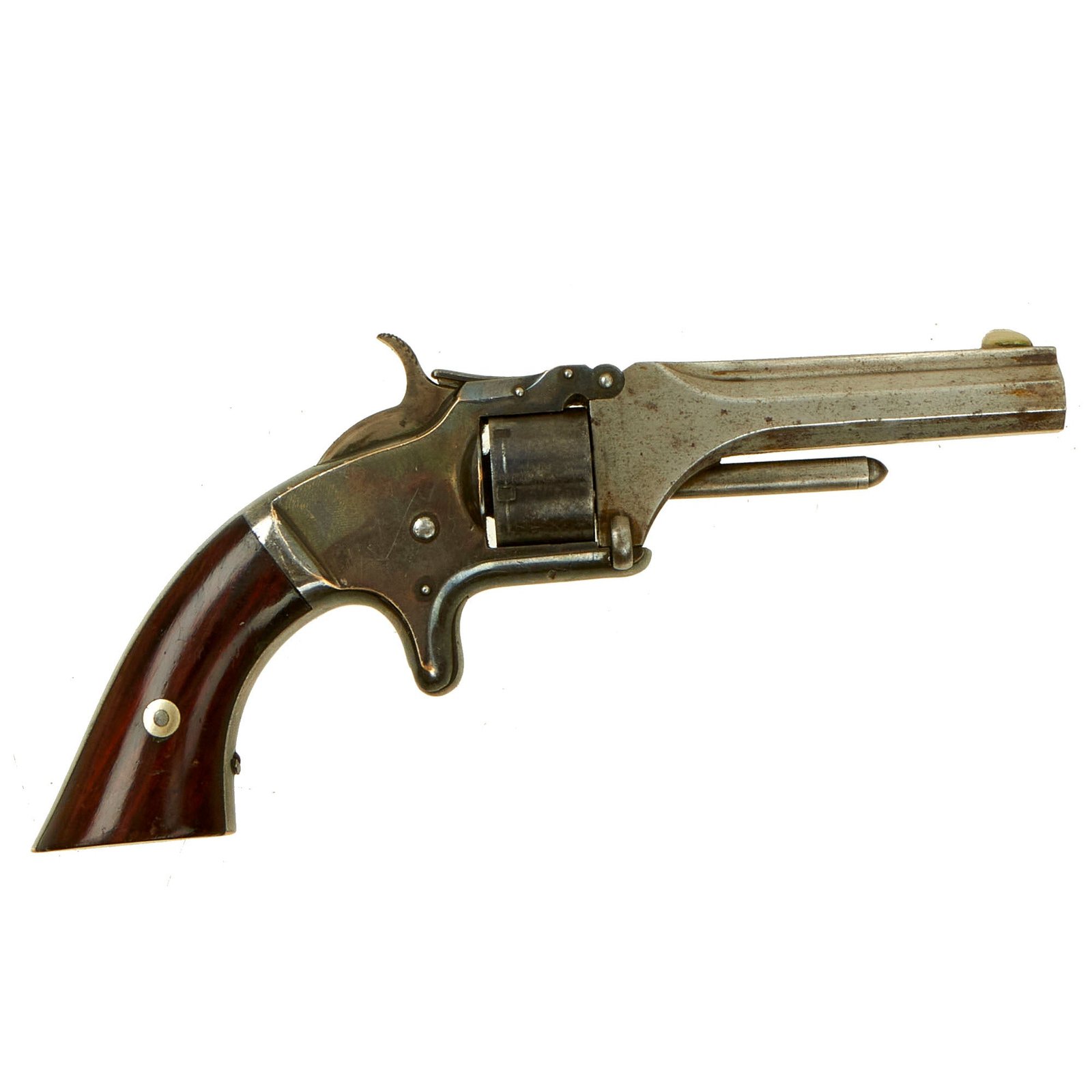 Buy Original Excellent U.S. Antique Smith & Wesson Model 1 2nd Issue Revolver in .22 Short - Matching Serial 79532 | Original Firearms Antique For Sale