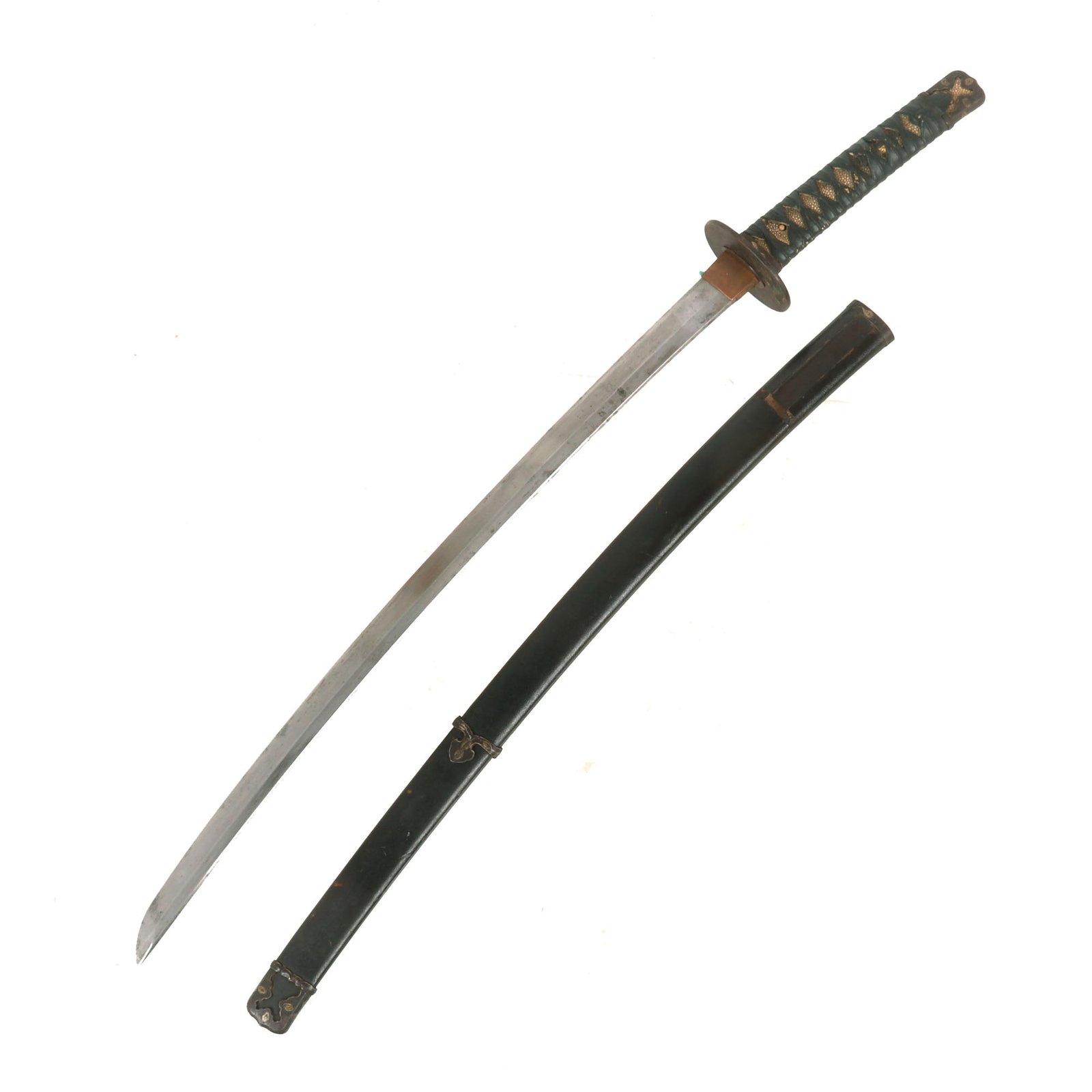 Buy Original 16th Century Muromachi Period Japanese Handmade Ō-Wakizashi Short Sword by NIOU KIYOMITSU with Scabbard | Original Firearms Antique For Sale