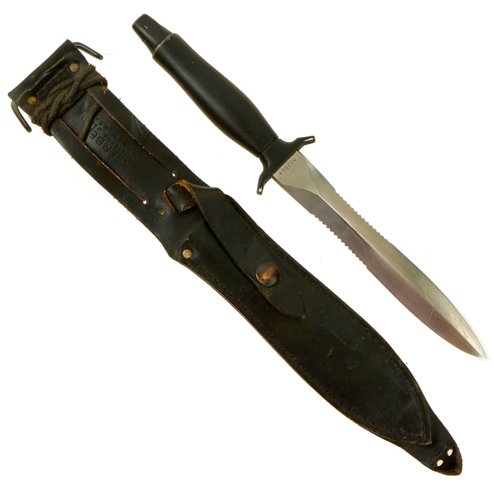 Buy Original U.S. Vietnam War Era Gerber MkII Fighting Survival Knife with Scabbard - Serial 002564 Made in 1967 | Original Firearms Antique For Sale