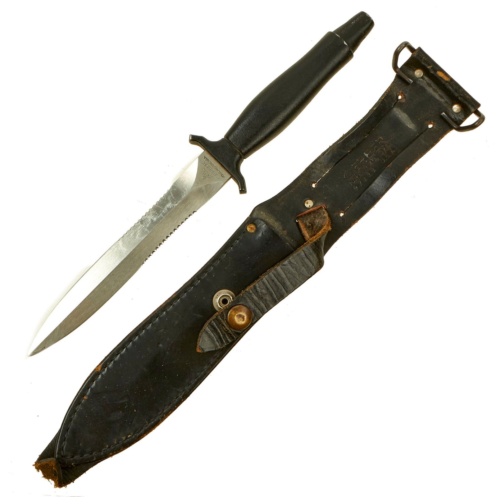 Buy Original U.S. Cold War Era Gerber MkII Fighting Survival Knife with Scabbard - Serial 102089 Made in 1981 | Original Firearms Antique For Sale