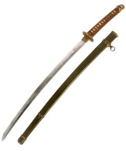 Buy Original WWII Japanese Type 98 Shin-Gunto Handmade Katana Sword by KOJIMA KATSUMASA with Steel Scabbard | Original Firearms Antique For Sale