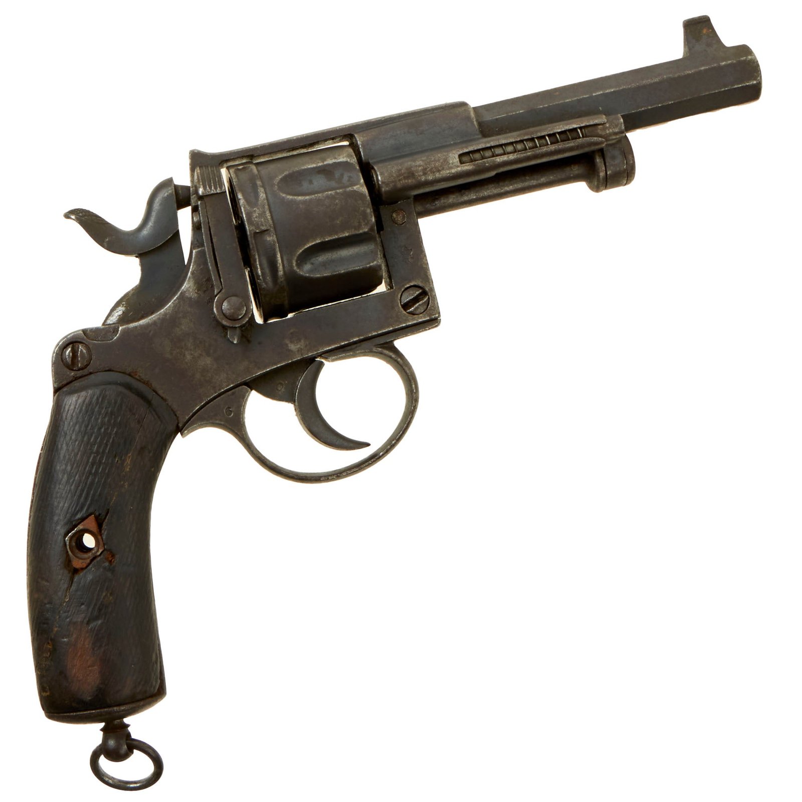 Buy Original Antique Dutch Model 1894 KNIL Colonial Military Issue Revolver with Damaged Grips - Serial 5660 | Original Firearms Antique For Sale