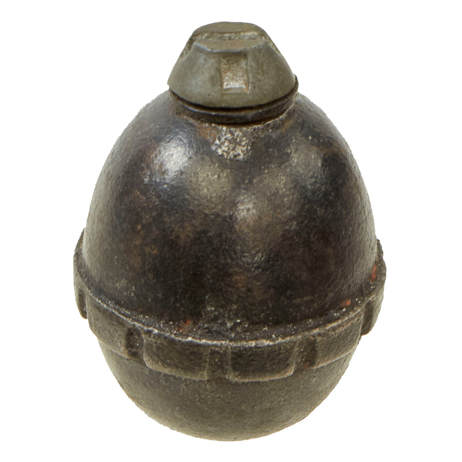 Buy Original German WWI Model 1917 n/A Inert Egg Hand Fragmentation Grenade - Eierhandgranate | Original Firearms Antique For Sale