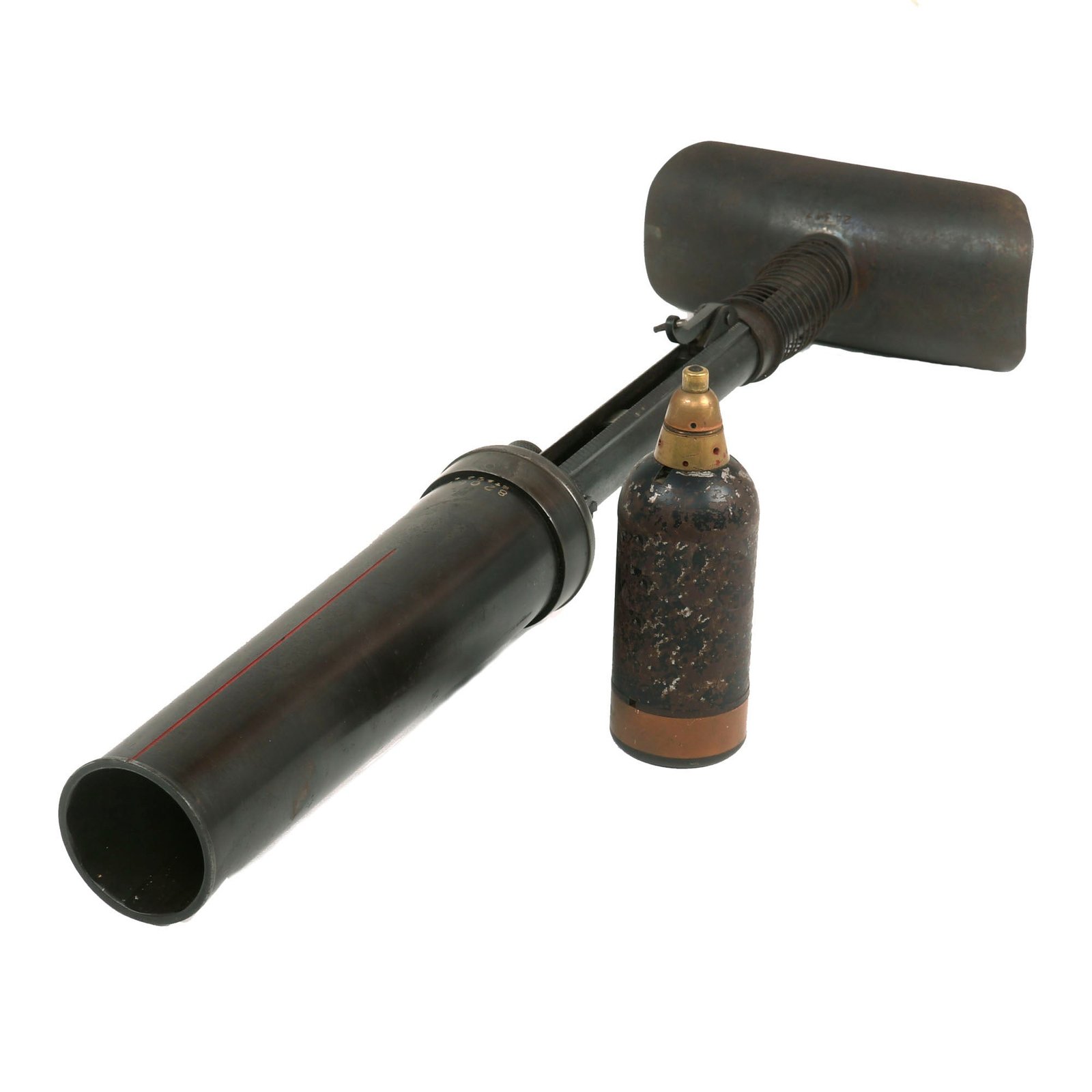 Buy Original WWII Japanese Type 89 Display Grenade Discharger Knee Mortar dated 1940 with Inert Round - Serial 82067 | Original Firearms Antique For Sale