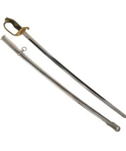 Buy Original Imperial Japanese WWII Army Type 19 Kyu-Gunto Nickel-Plated Parade Officer’s Sword with Scabbard | Original Firearms Antique For Sale